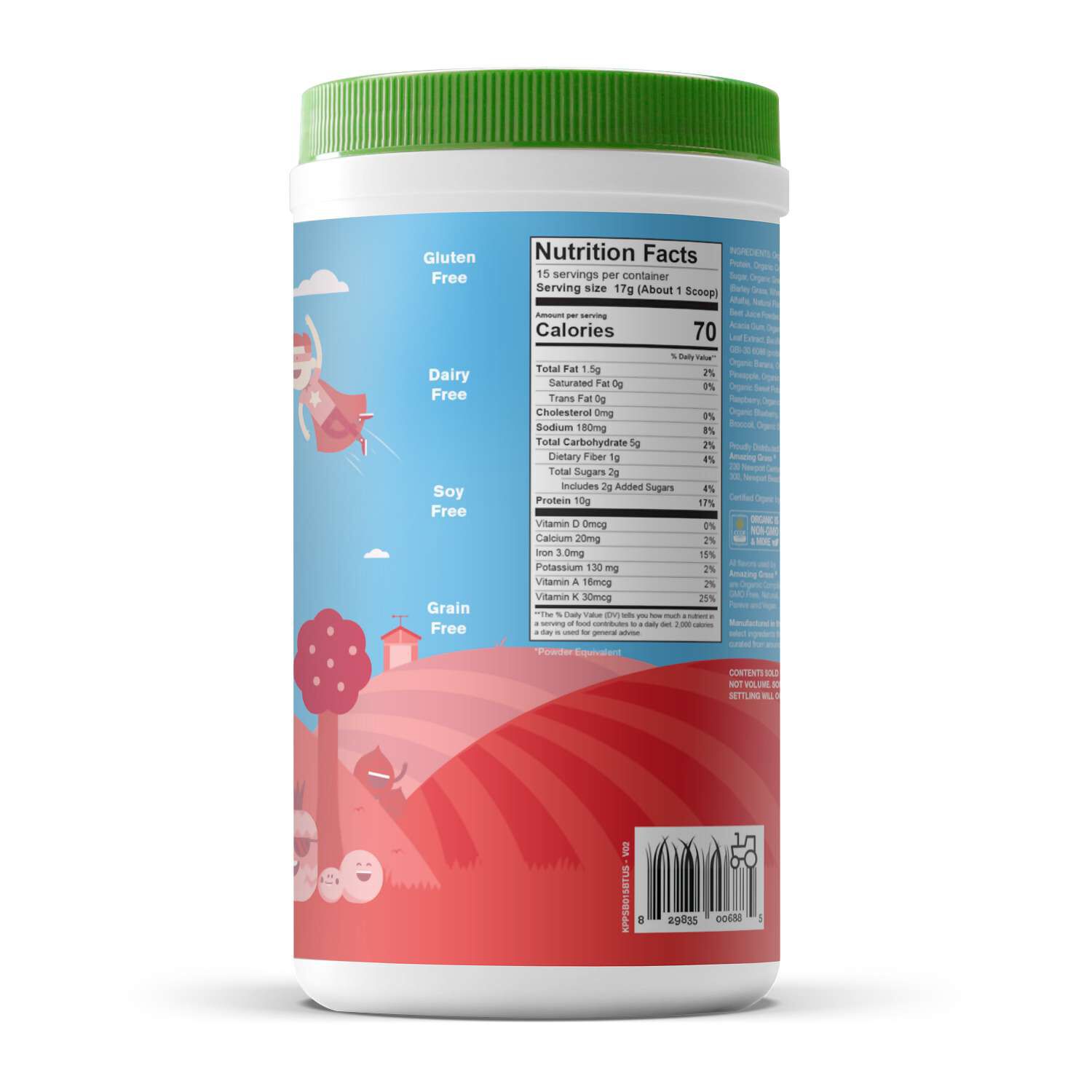 Kidz Superfood Protein + Probiotics - Strawberry Blast (15 Servings)