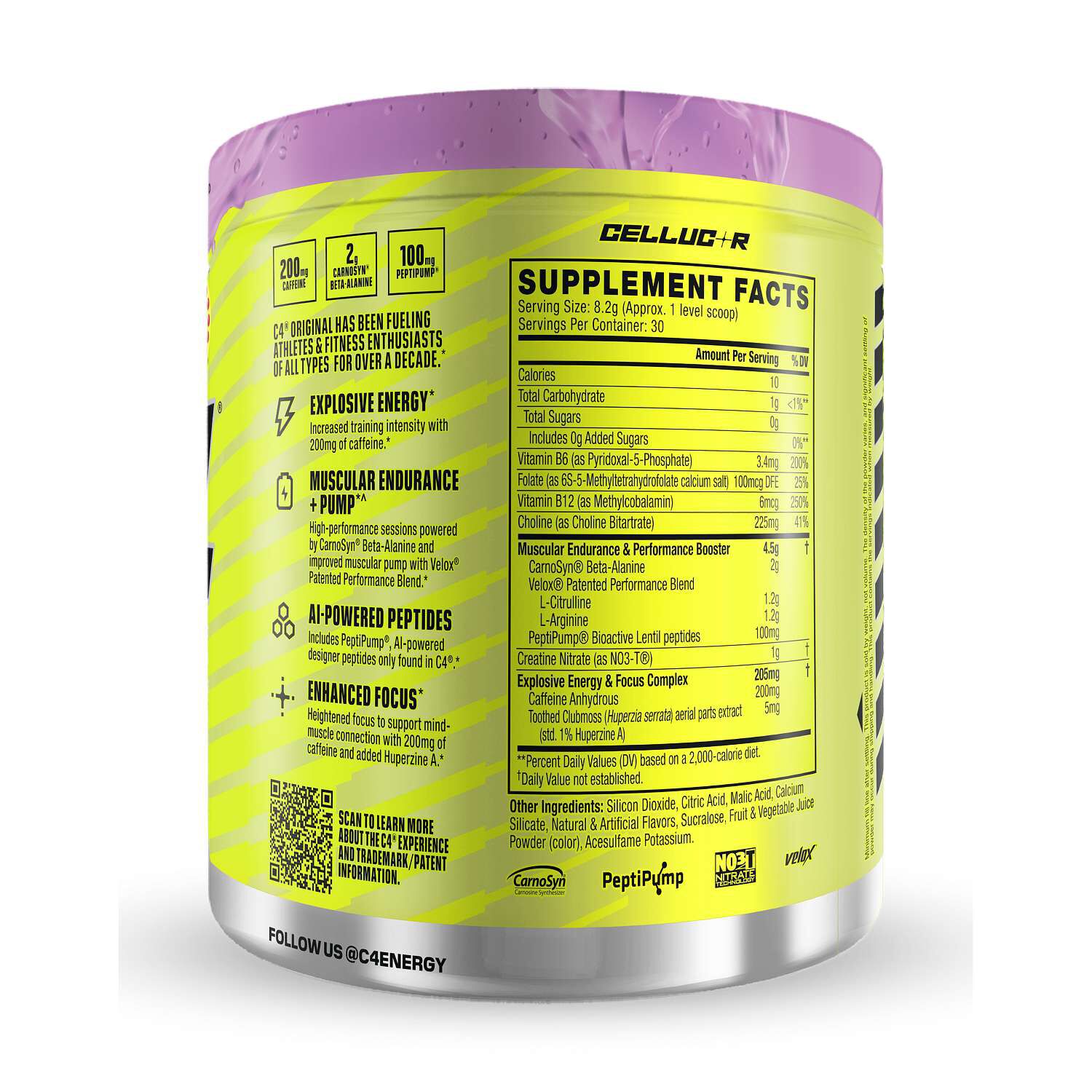 C4 Original Pre-Workout - Grape Popsicle (30 Servings)