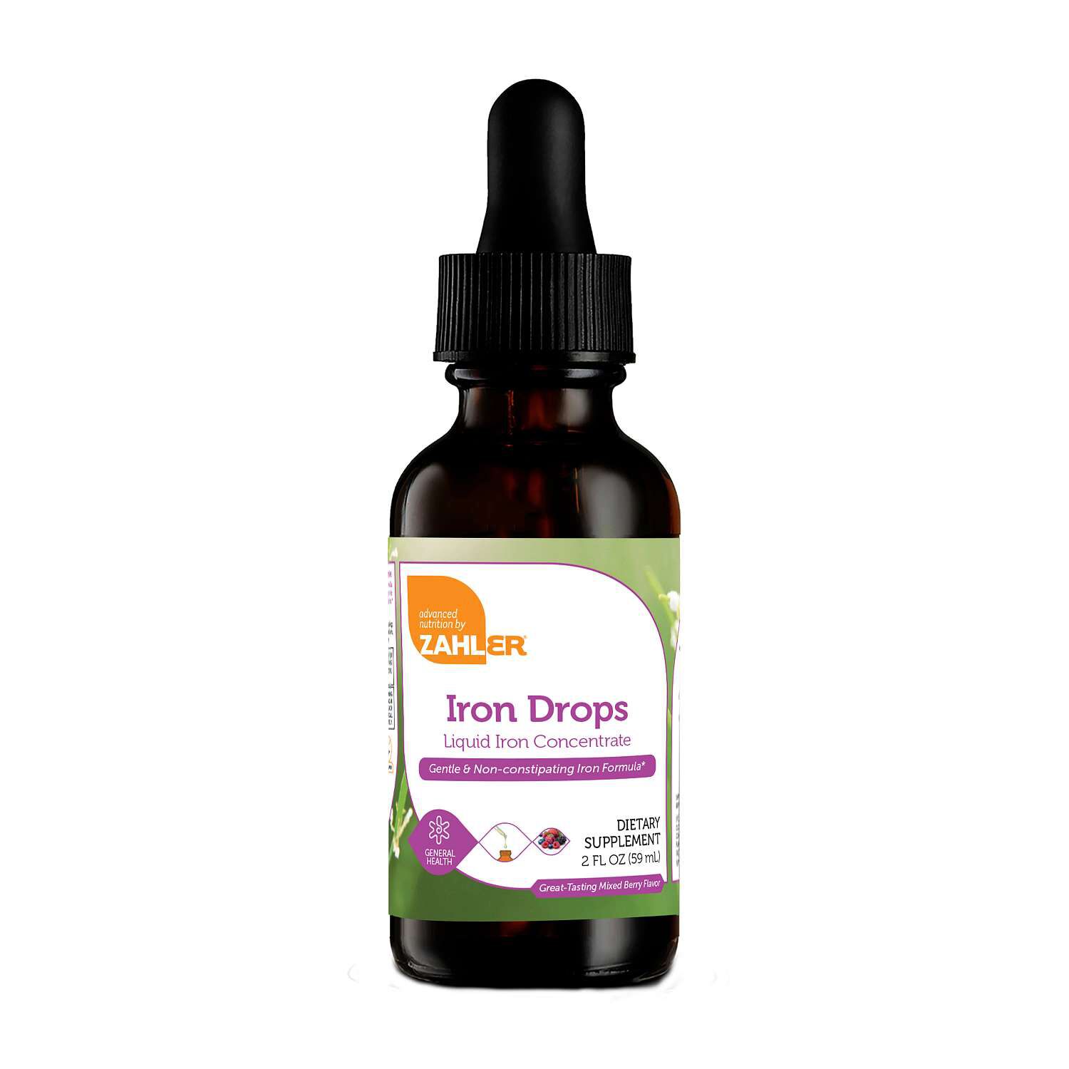Liquid Iron Drops - Mixed Berry - 2 fl oz (30 Servings)