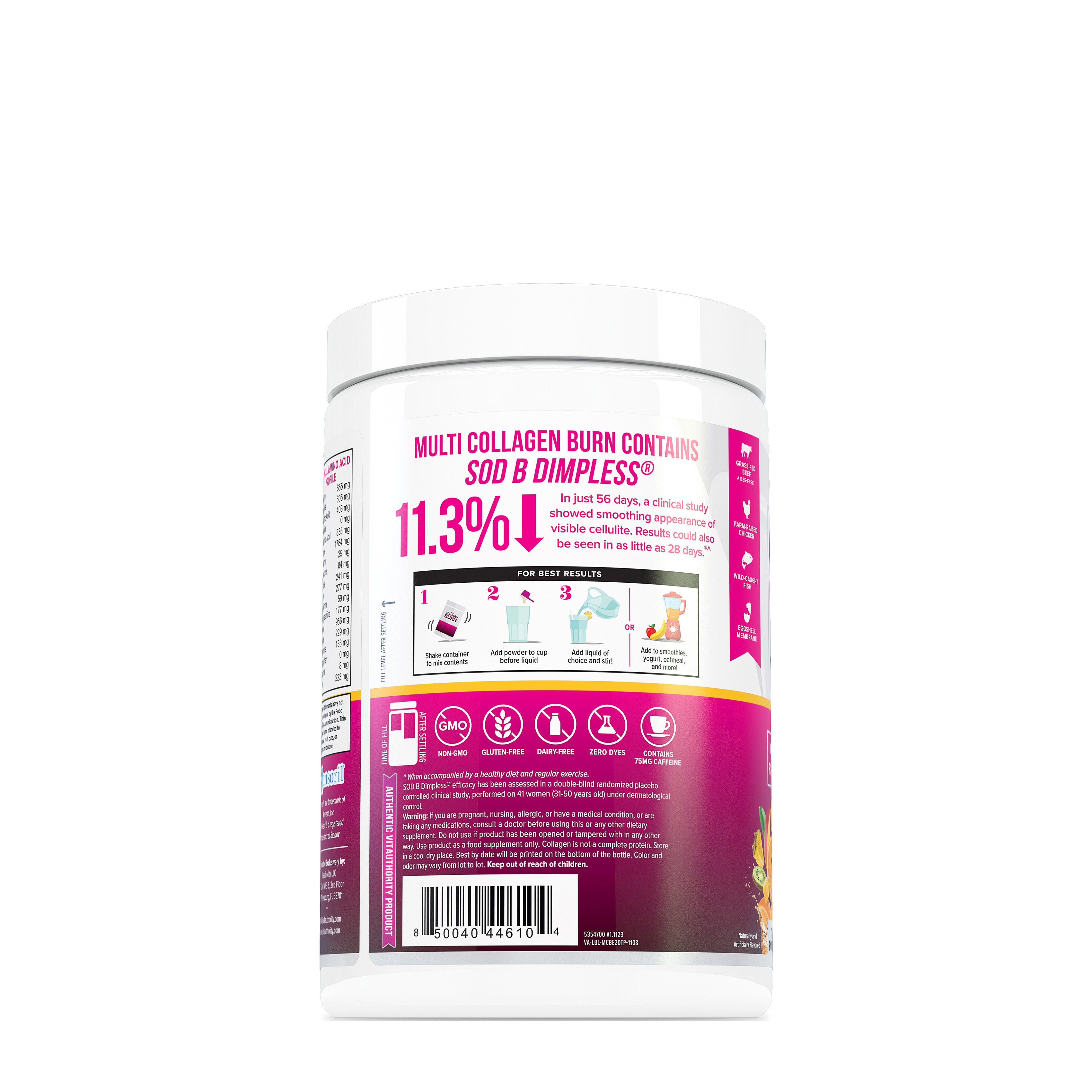 Multi Collagen Burn: Energy - Tropical Punch -  7.62oz (20 Servings)  | GNC