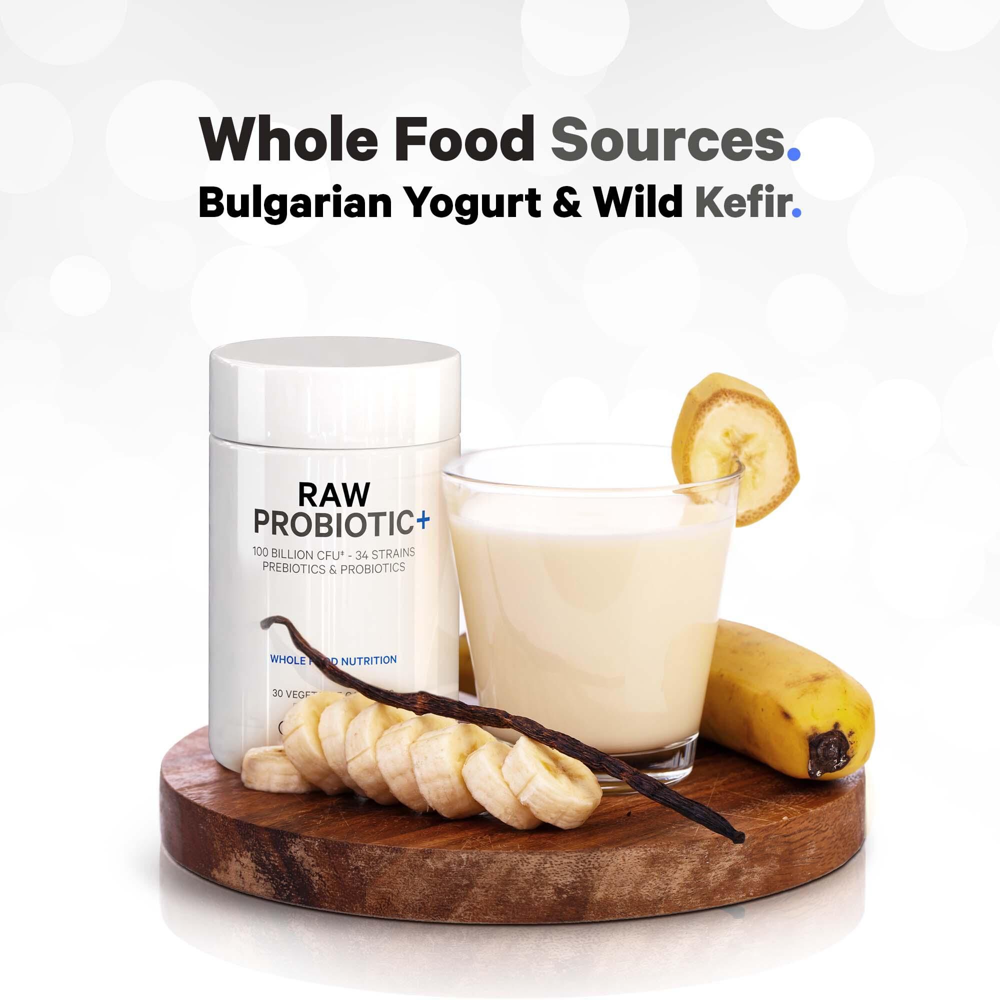 Raw Probiotic+ - 30 Vegetable Capsules (30 Servings)  | GNC