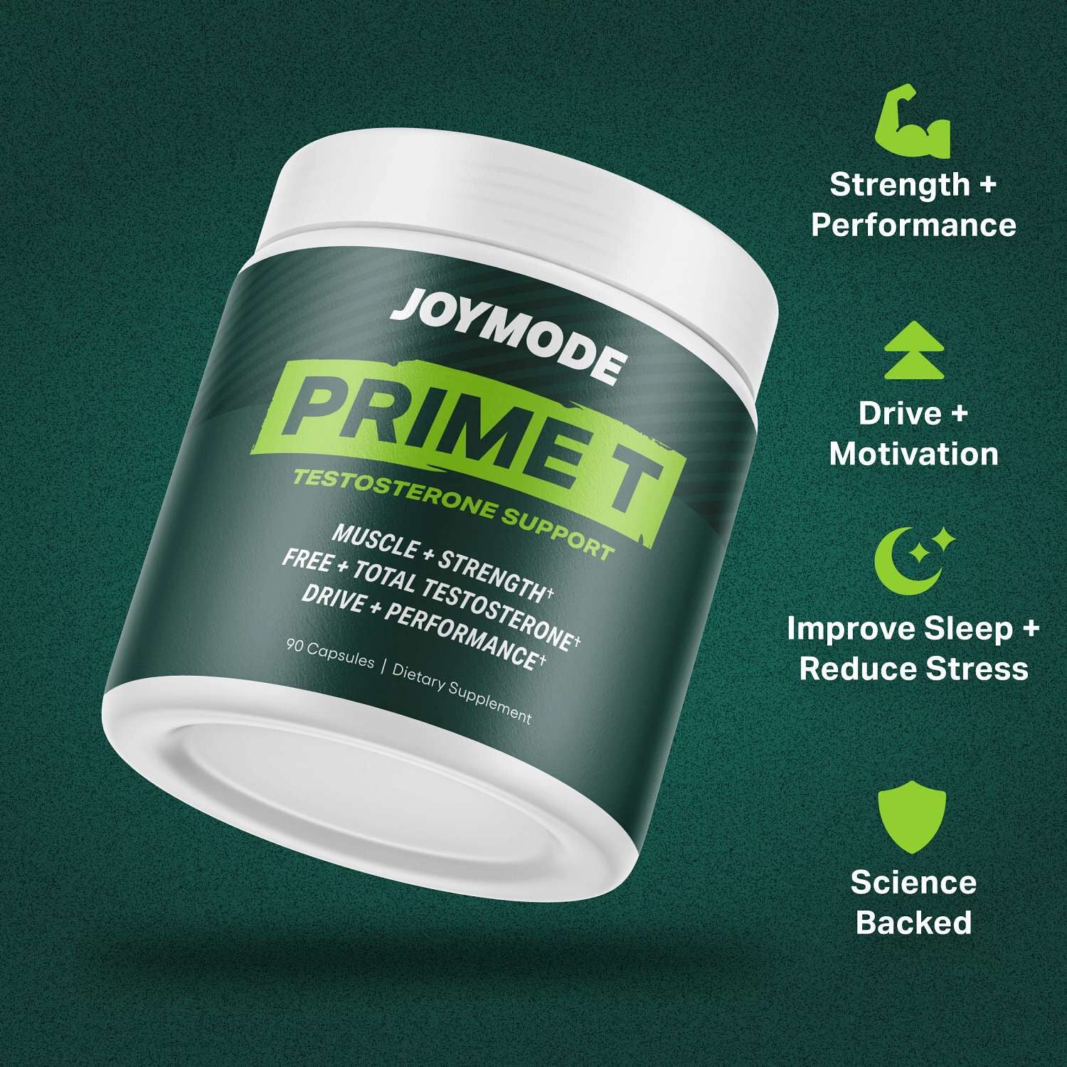 Prime T Testosterone Booster - 90 Capsules (30 Servings)  | GNC