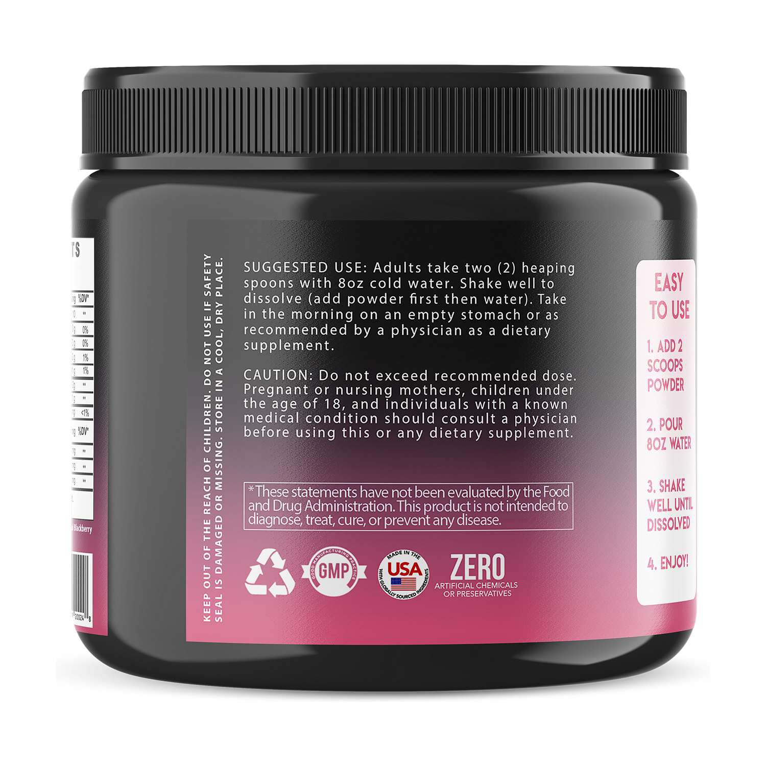 Monster Girl Pre-Workout Drink Powder - Beet Berry (15 Servings)