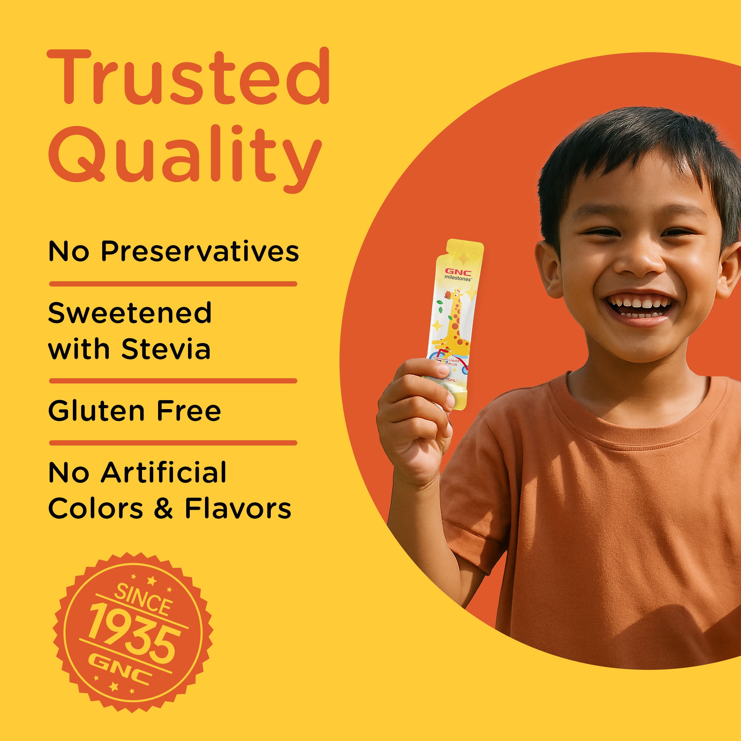 TikTok Kids Premium Liquid Calcium+ - Elderberry - 15mL (30 Pouches)  | GNC