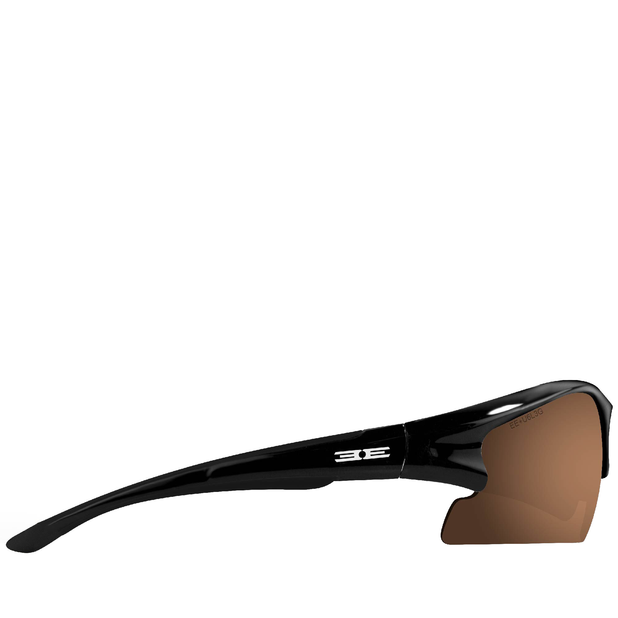 Epoch Eyewear Vet Owned Epoch 5 Black/HC Brown Polarized Sport Fishing Glasses 