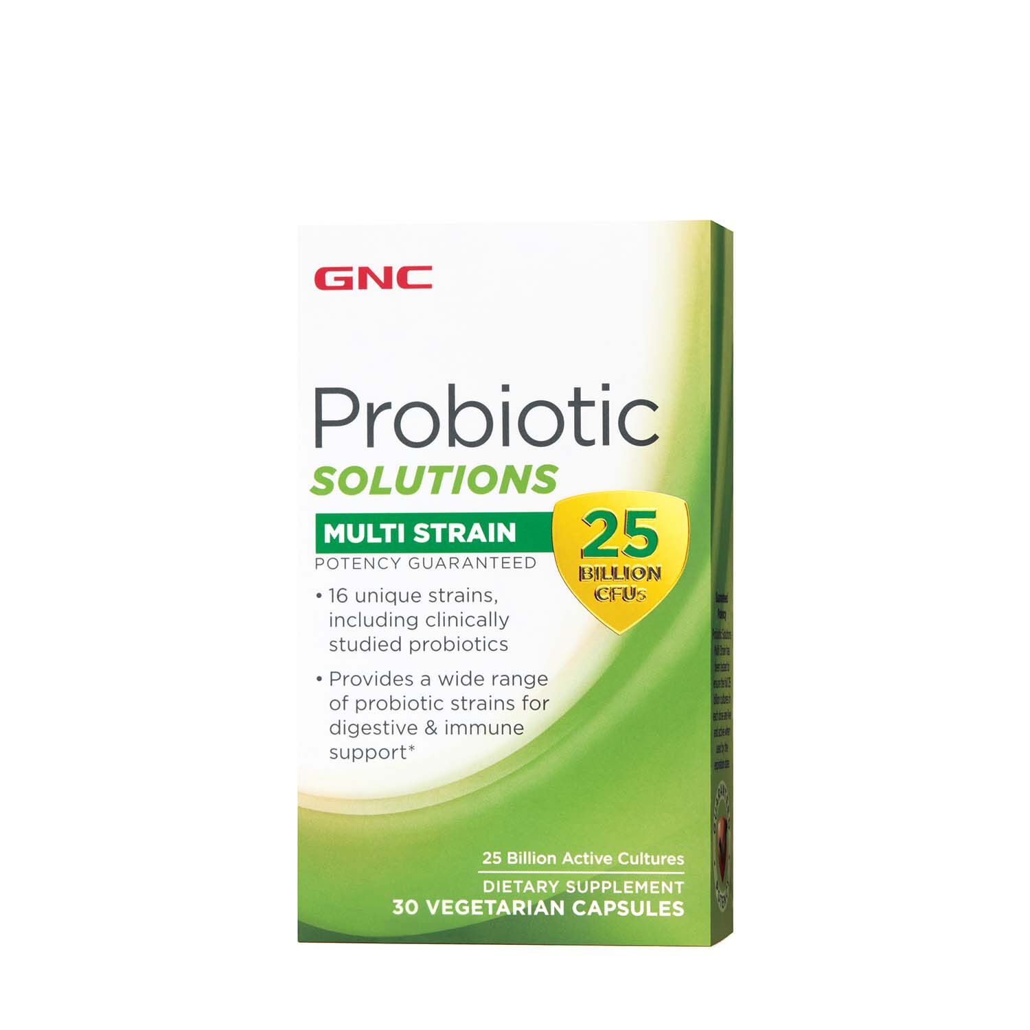Probiotic Solutions Multi Strain 25 Billion CFUs - 30 Capsules (30 Servings)  | GNC
