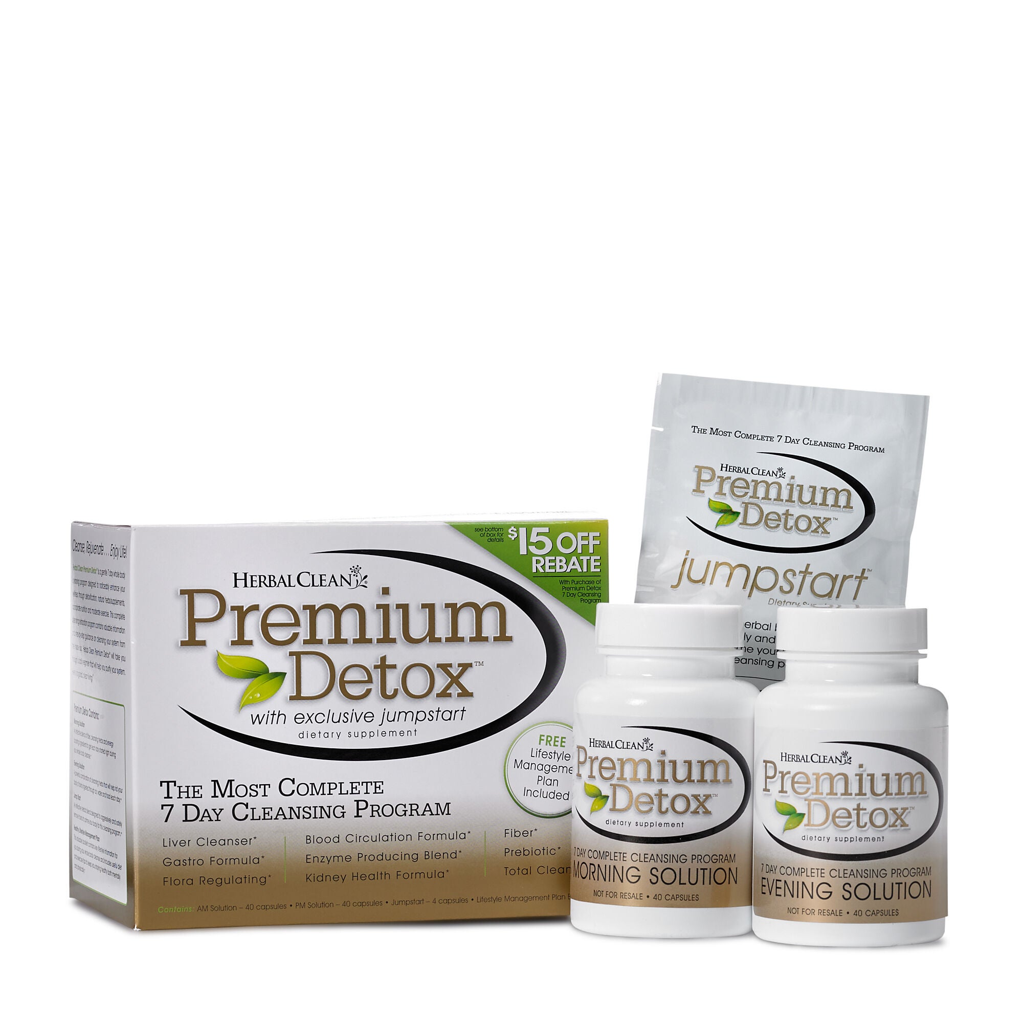 Herbal Clean Premium Detox 7 Day Complete Cleansing Program Gnc