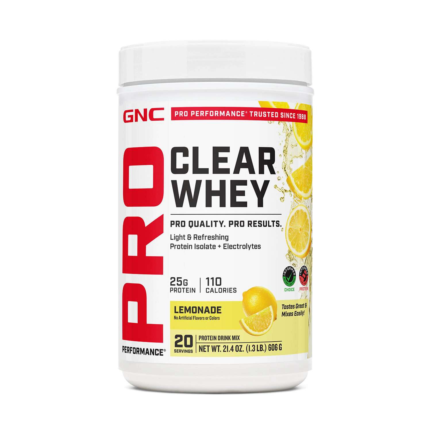 Clear Whey Protein - Lemonade (20 Servings) | GNC