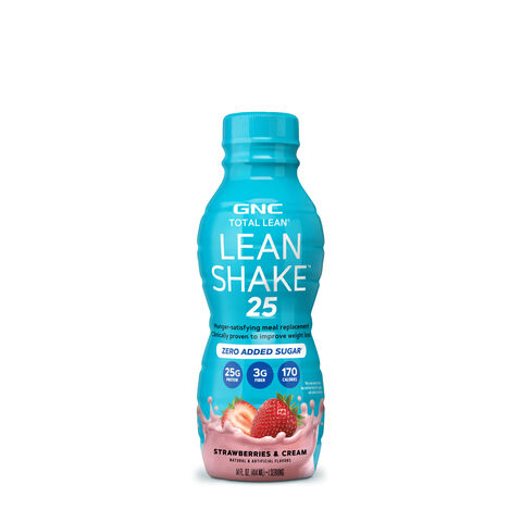 GNC Total Lean Lean Shake 25 - Strawberries and Cream - 12 Bottles