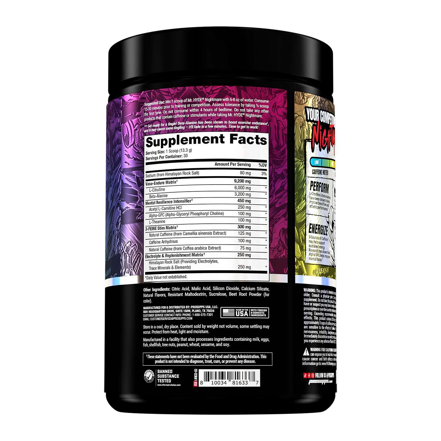 Mr. HYDE Nightmare - Intense Energy Pre-Workout - Jawbreaker (30 Servings) Jawbreaker | GNC