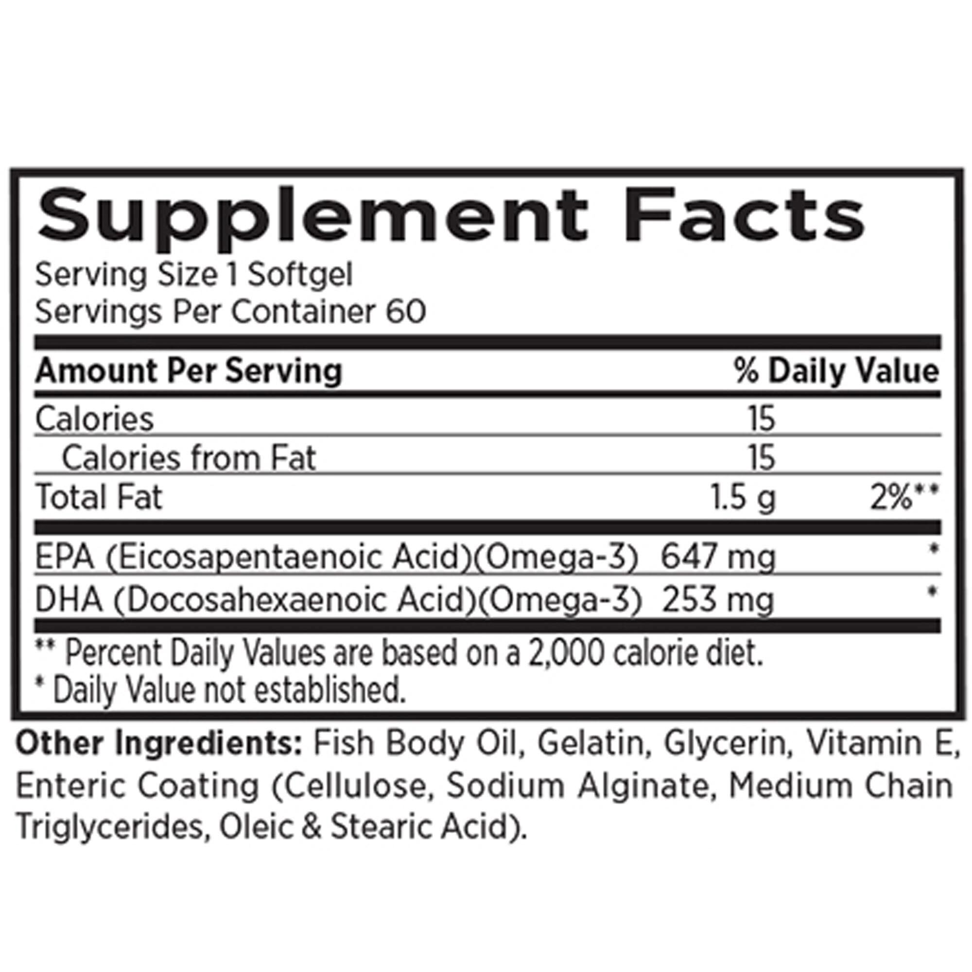 Omega-3 900 mg - 60 Softgels (60 Servings)
