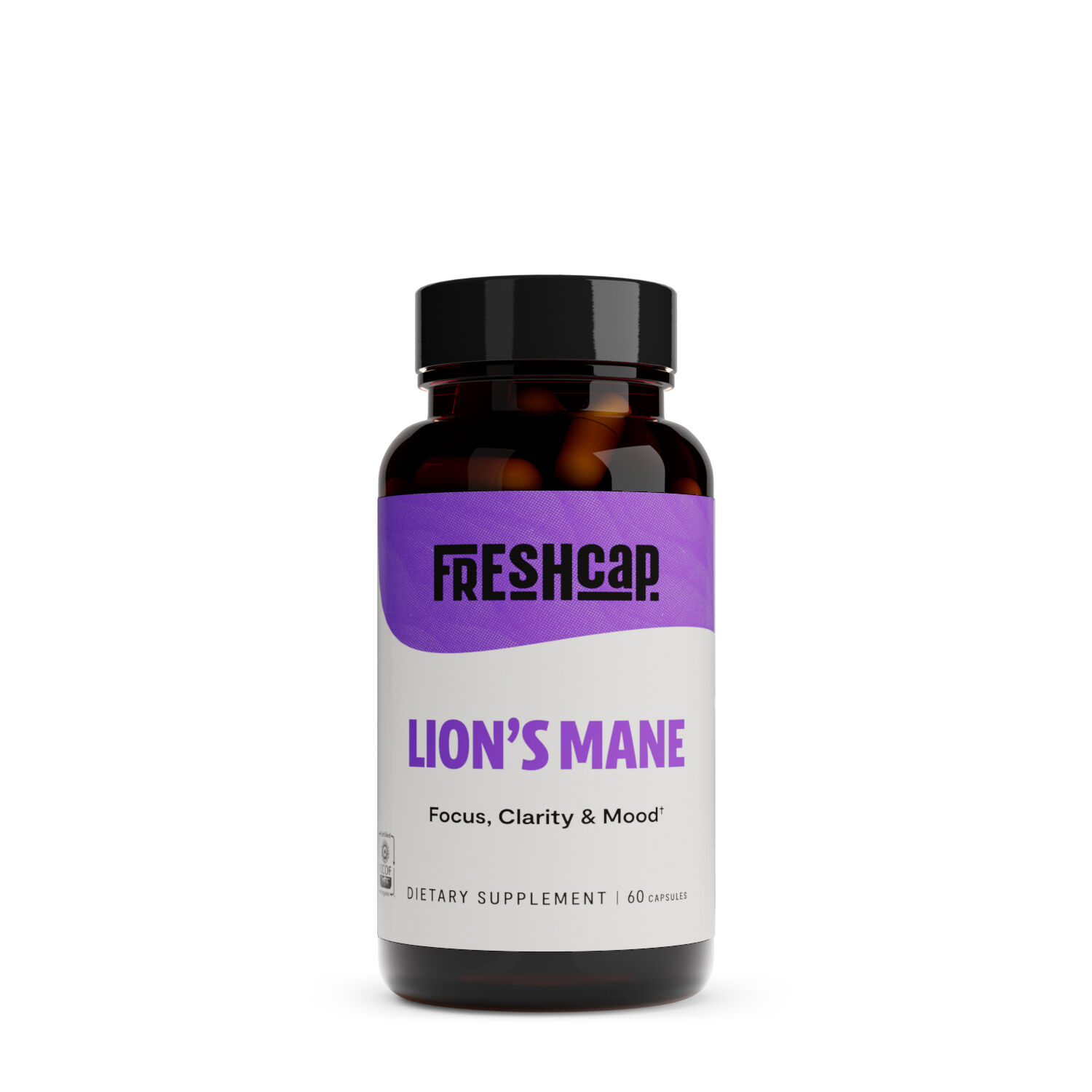 FreshCap Lion's Mane Vegan - 60 Capsules (30 Servings)