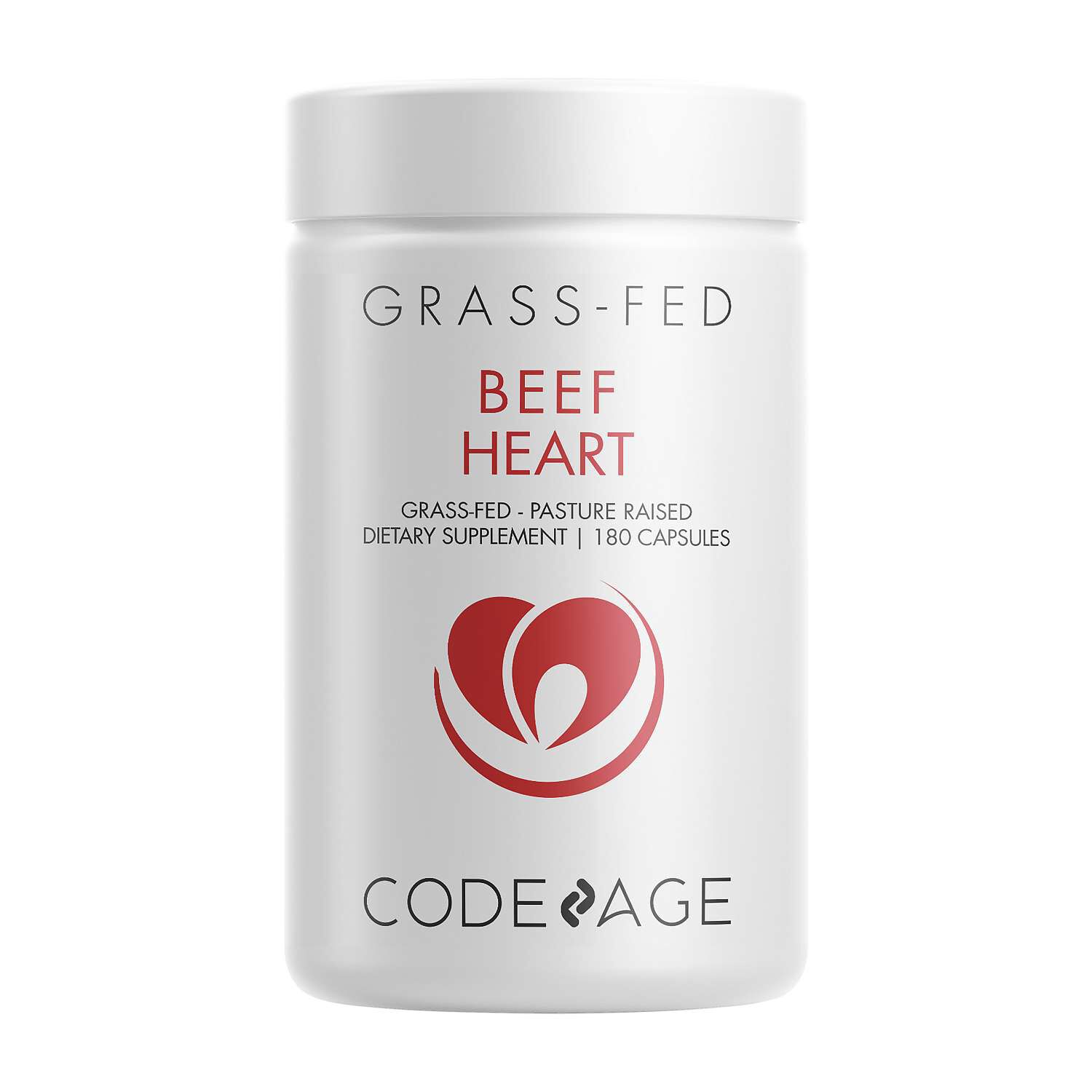 Grass Fed Beef Heart - 180 Capsules (60 Servings)