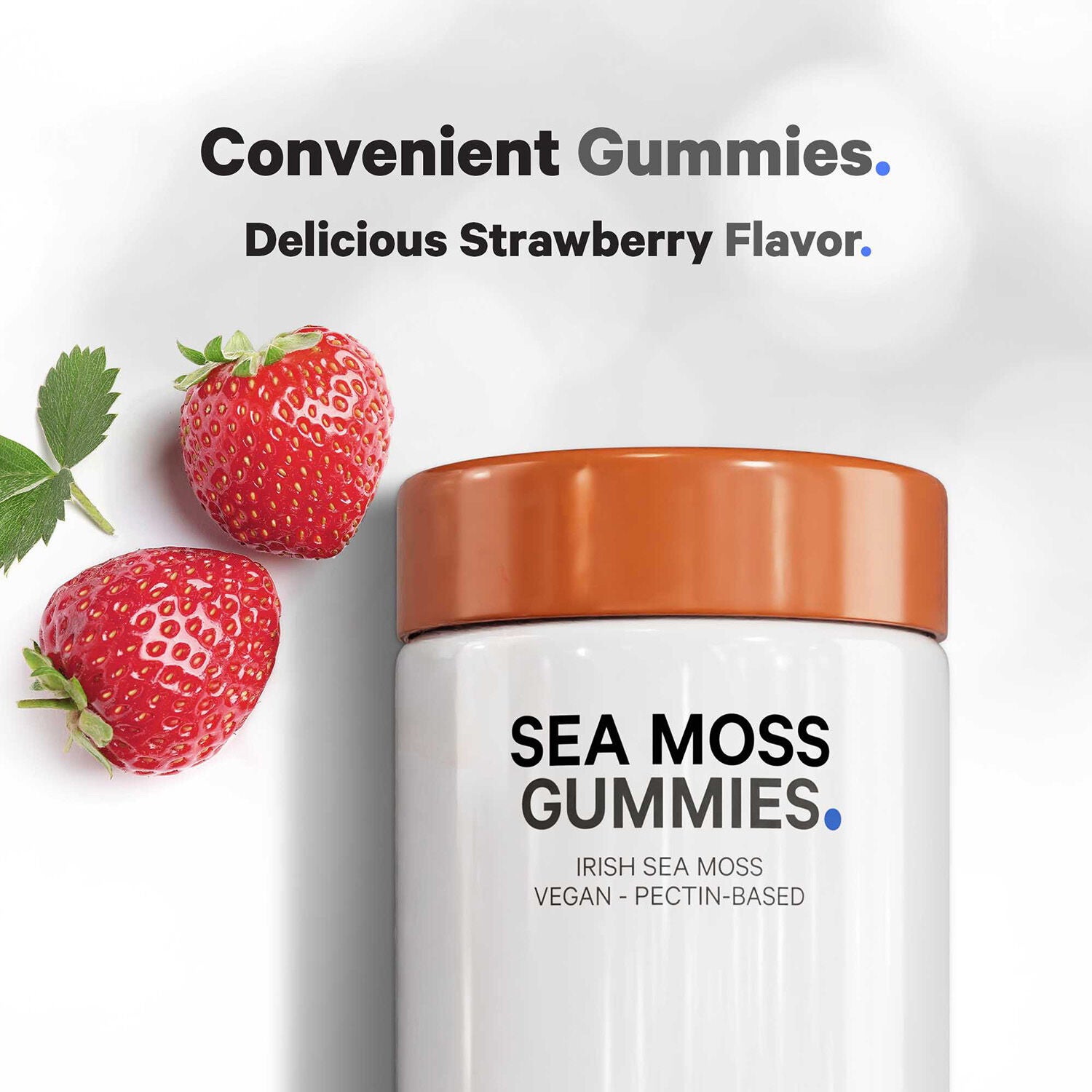 Sea Moss Gummies - Strawberry - 60 Gummies (30 Servings)  | GNC