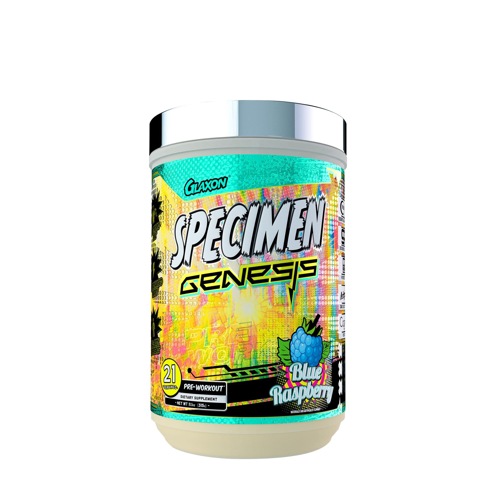 Specimen Genesis PreWorkout Blue Raspberry 21 Servings Blue Raspberry GNC
