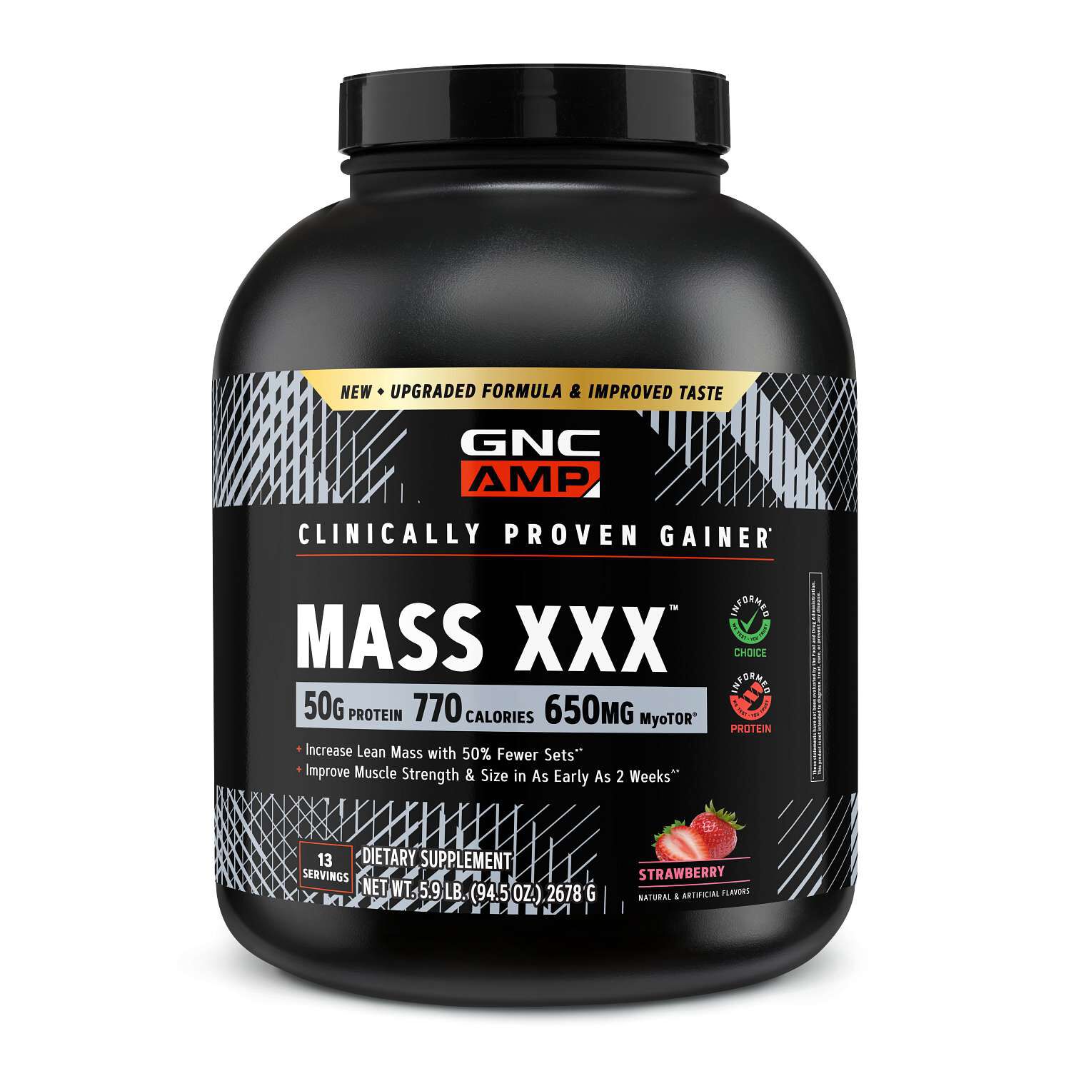 MASS XXX&trade; with MyoTor&reg; - Strawberry (13 Servings)  | GNC
