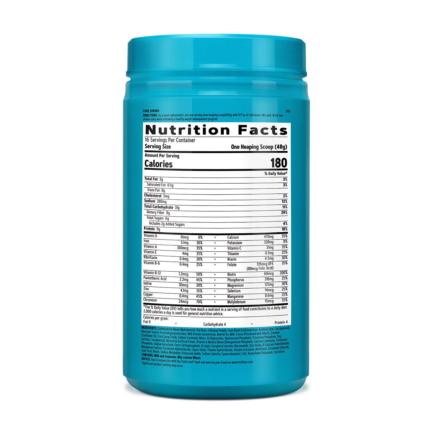 Lean Shake Classic - Swiss Chocolate - 1.69 lb.