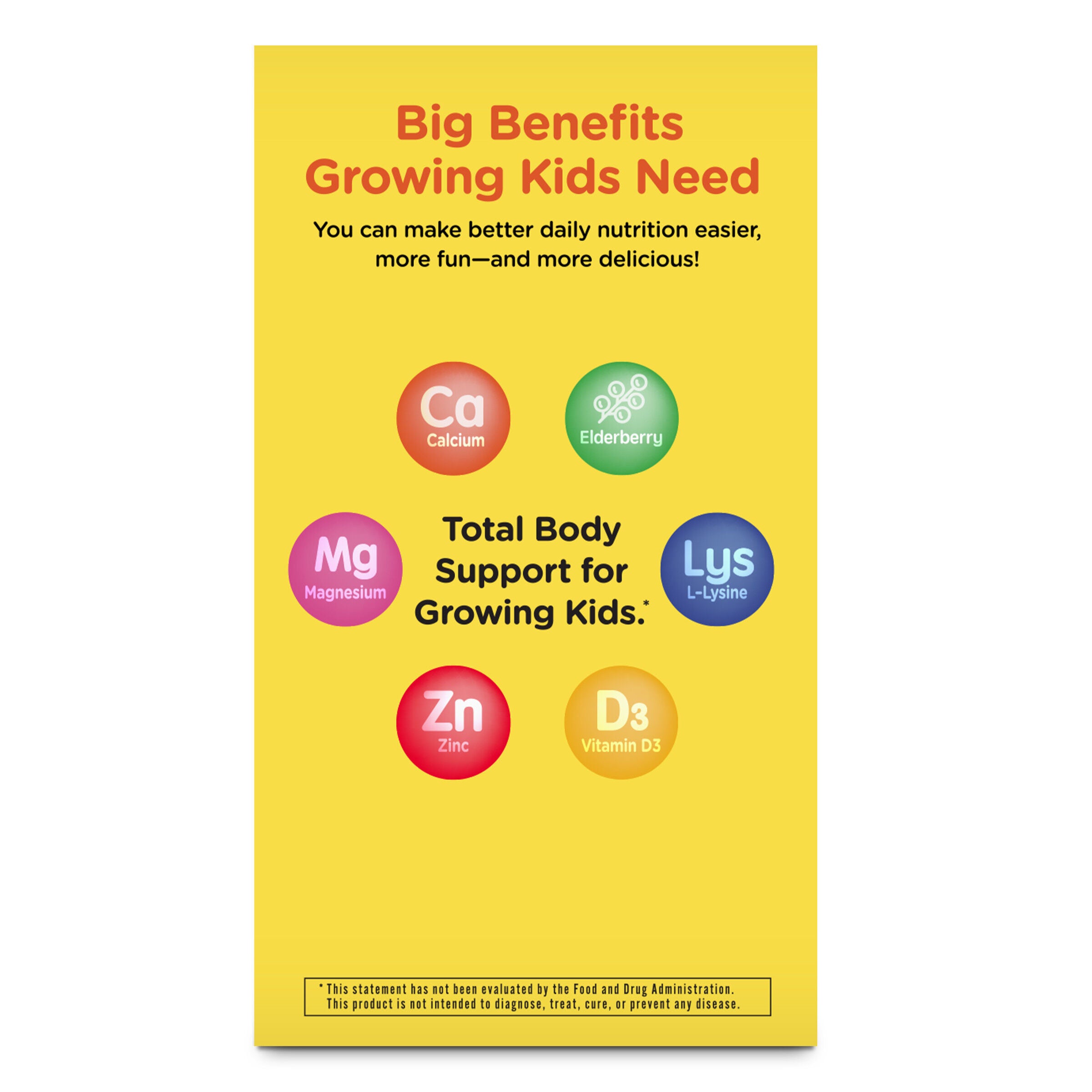 TikTok Kids Premium Liquid Calcium+ - Elderberry - 15mL (30 Pouches)
