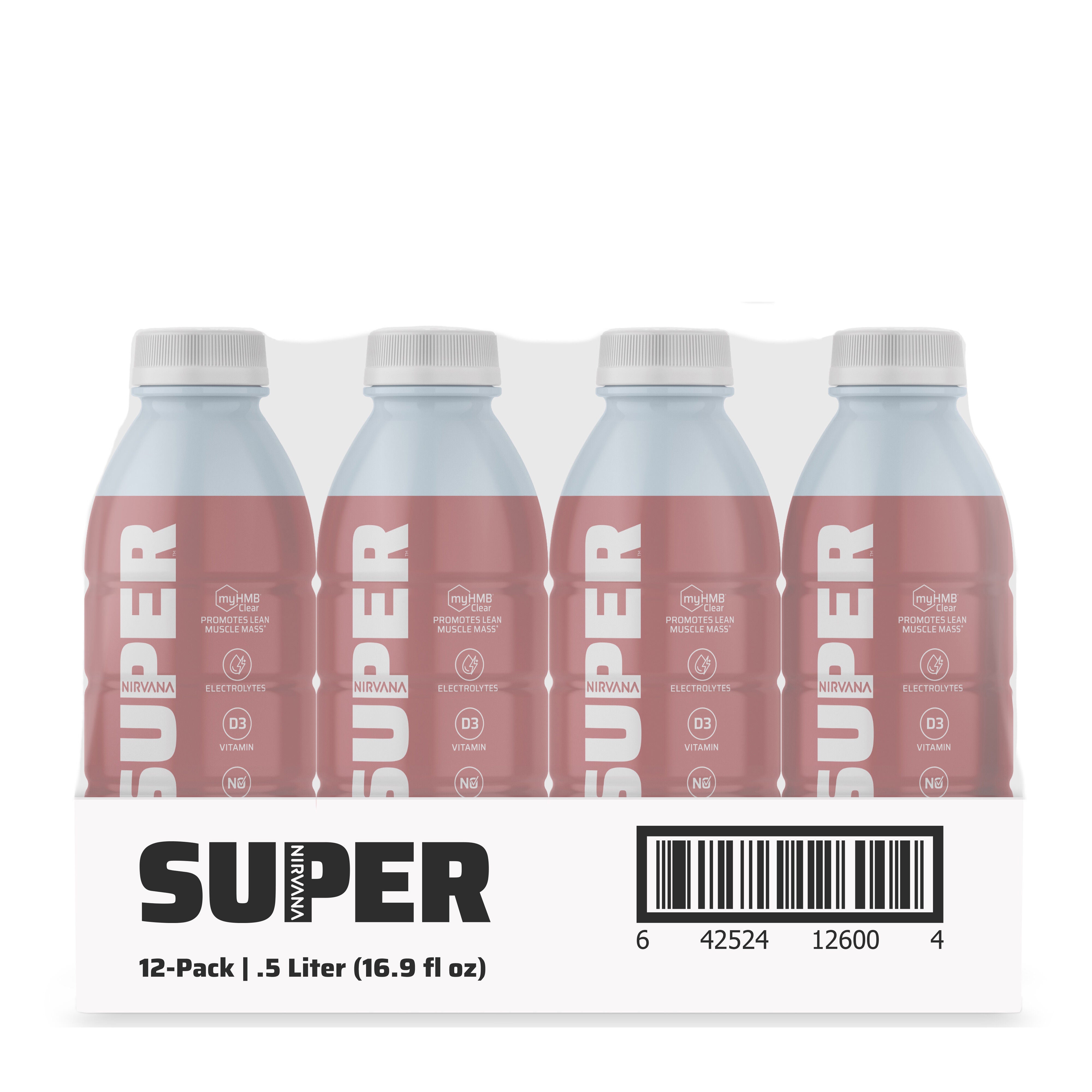 Super Water - Strawberry Lemonade  16.9 fl oz (12 Bottles)  | GNC