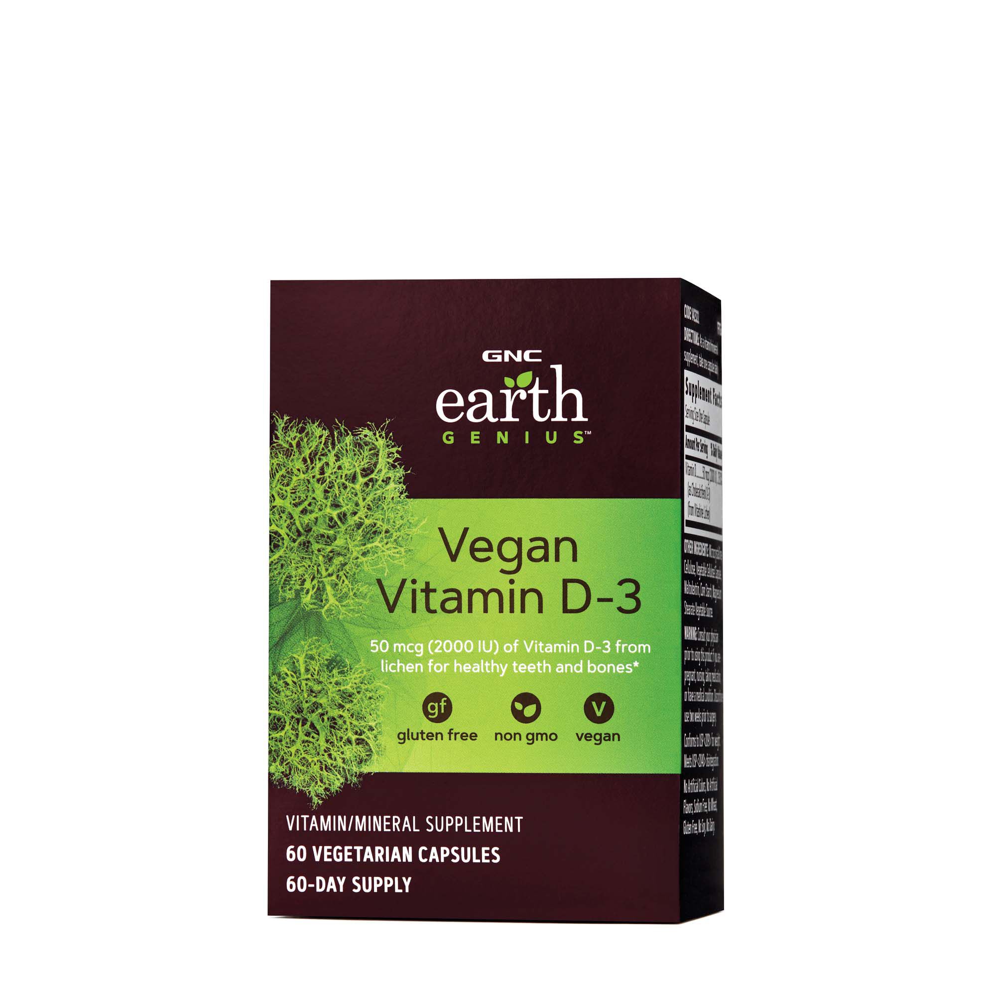 Gnc Earth Genius Vegan Vitamin D 3 Gnc