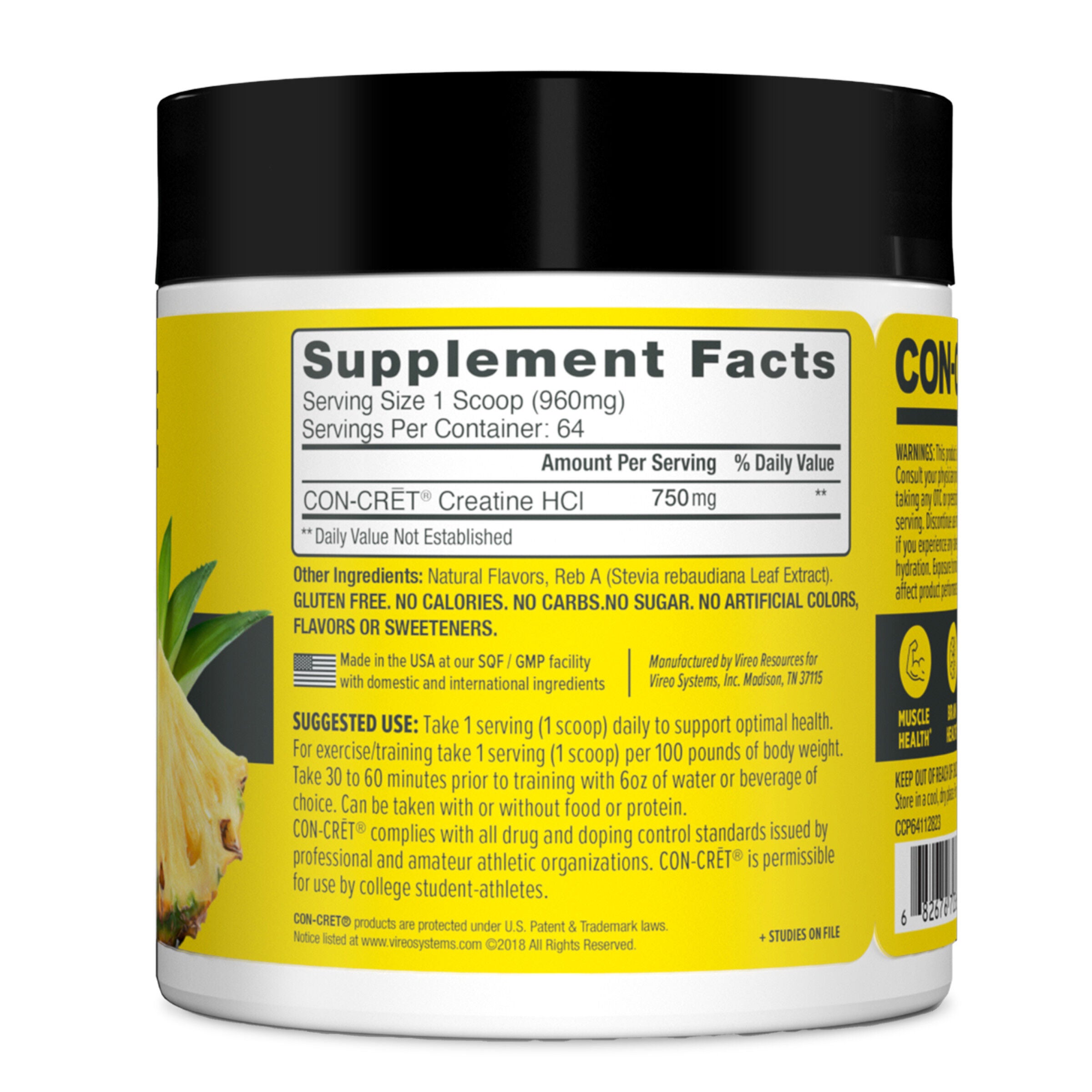Creatine HCl Powder - Pineapple (64 Servings)
