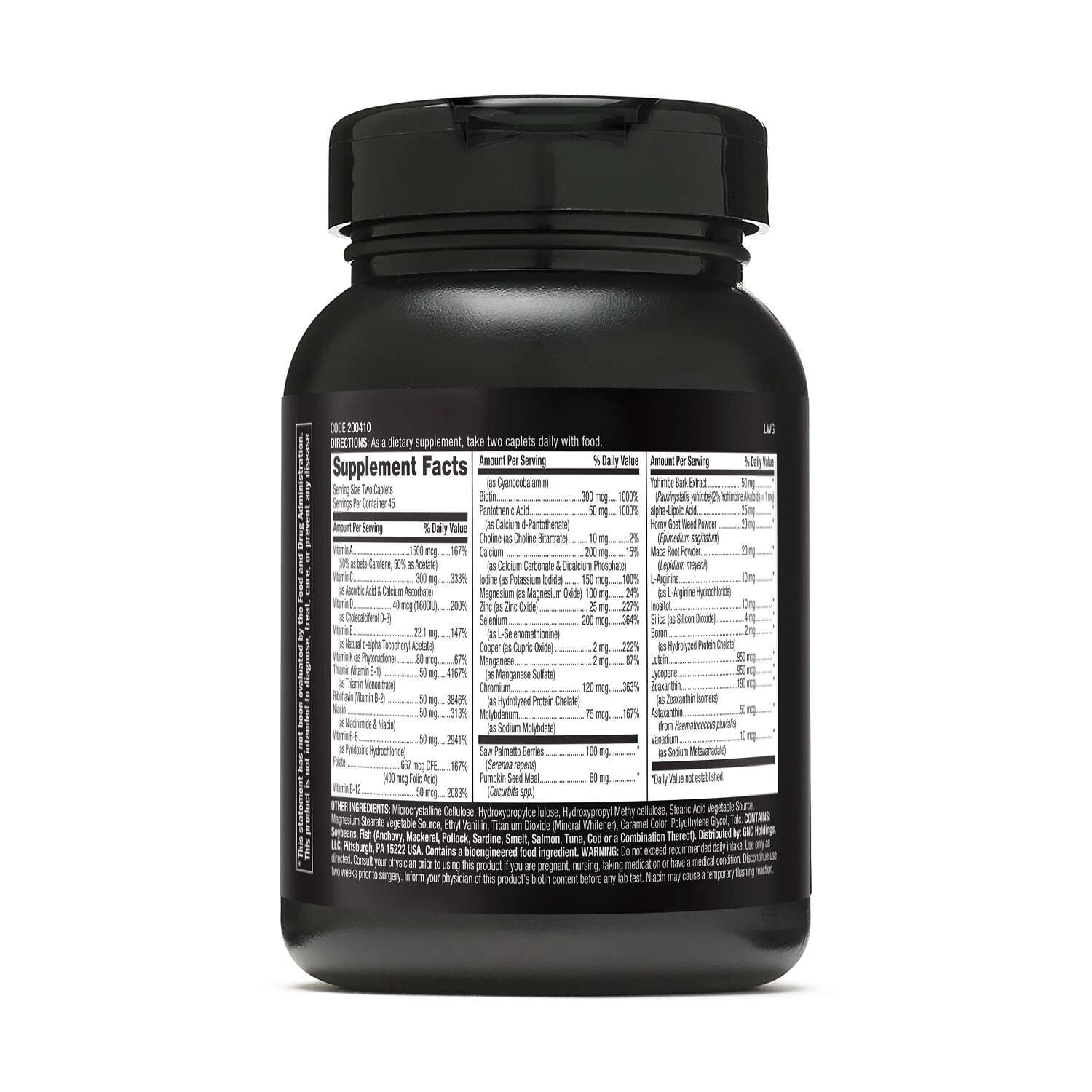 Prostate and Virility Multivitamin - 90 Caplets (45 Servings)