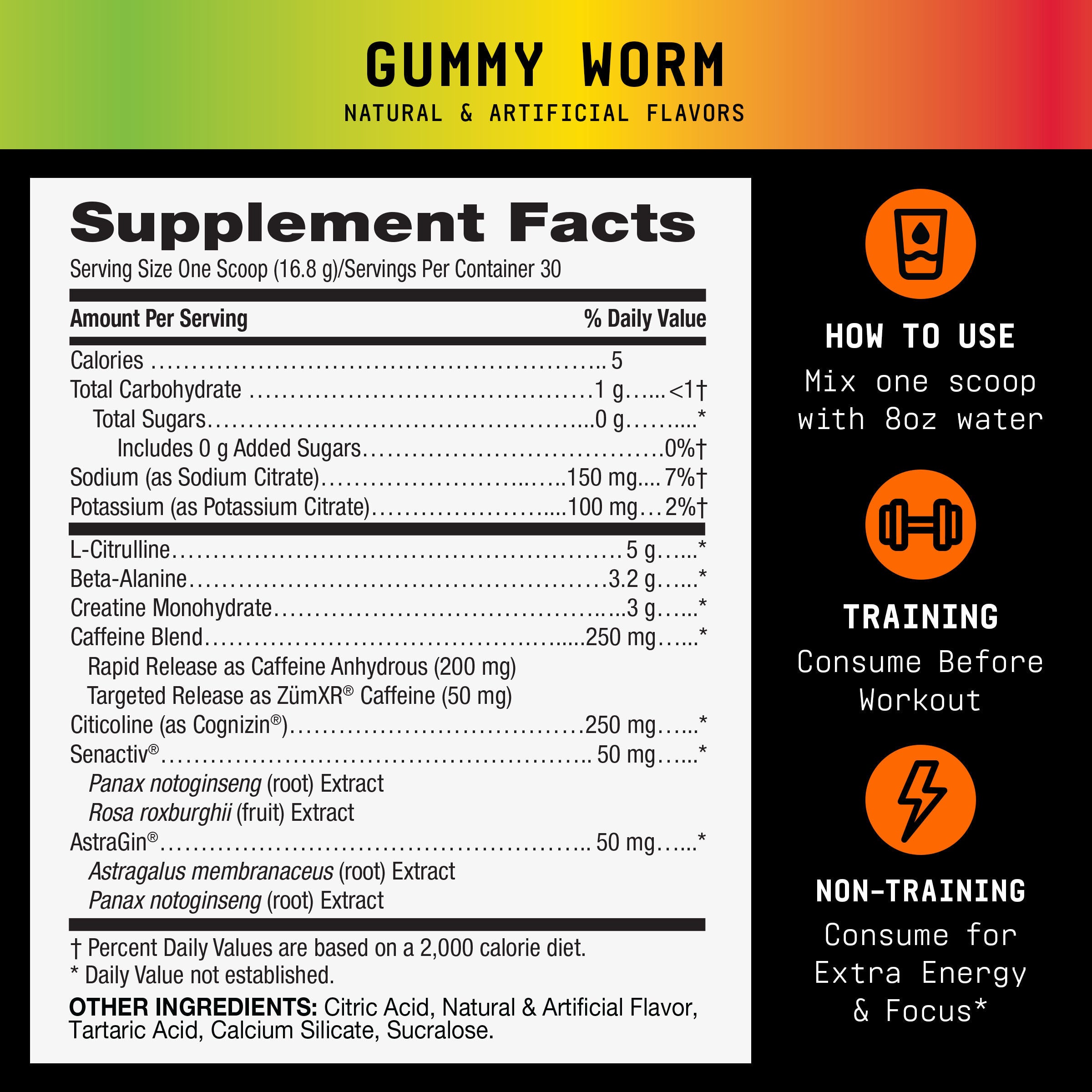 LIT V2 Pre-Workout - Gummy Worm (30 Servings)