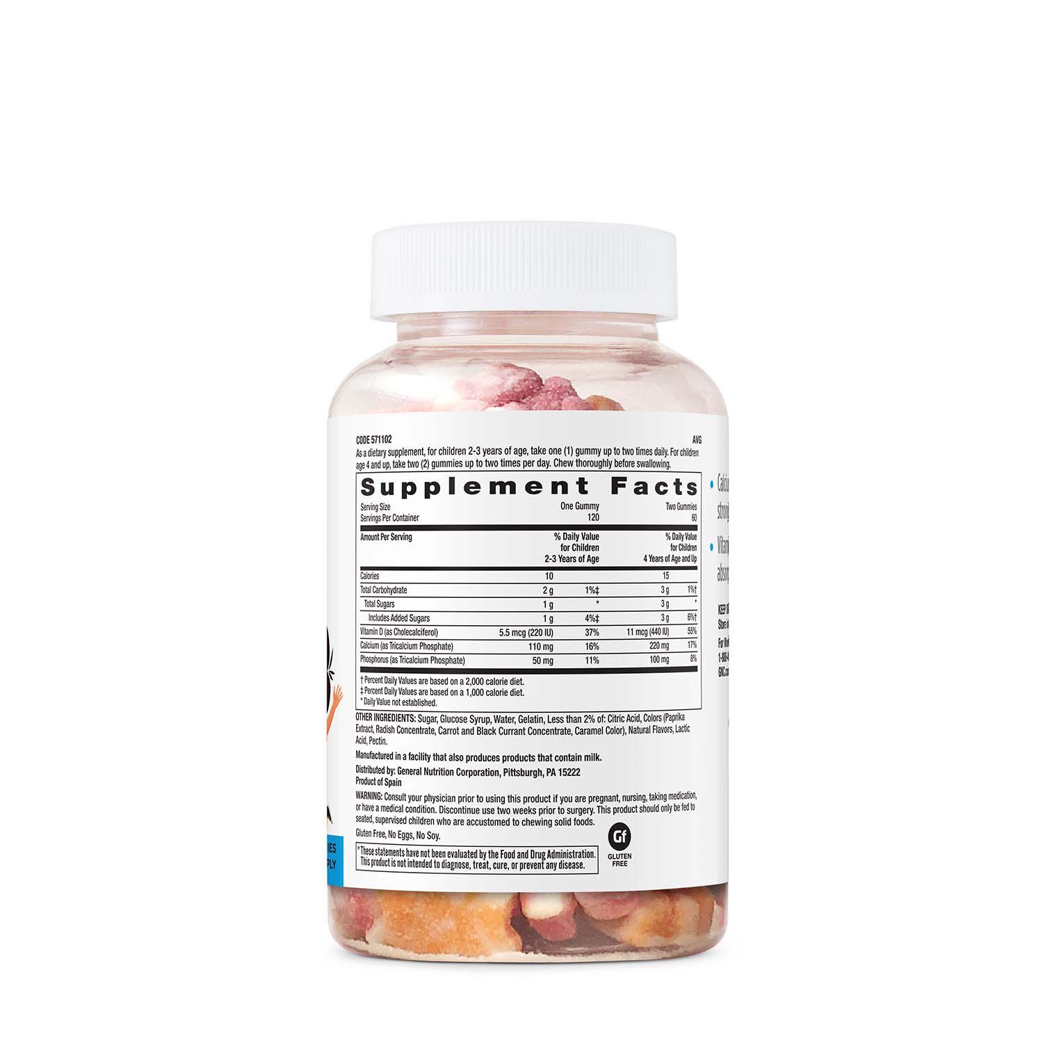 Kids Gummy Calcium - 120 Gummies (120 Servings)  | GNC