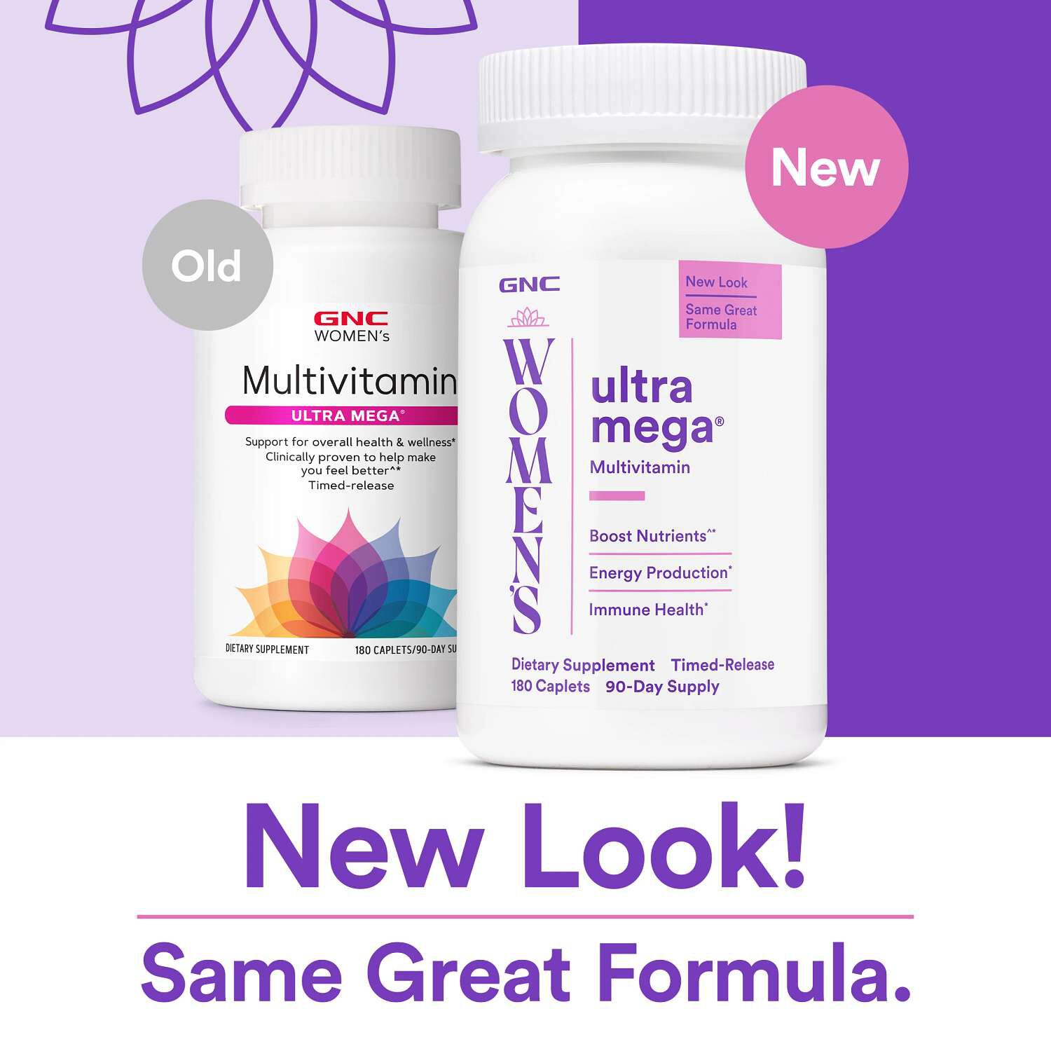 Ultra Mega® Multivitamin - 90 Caplets (45 Servings)