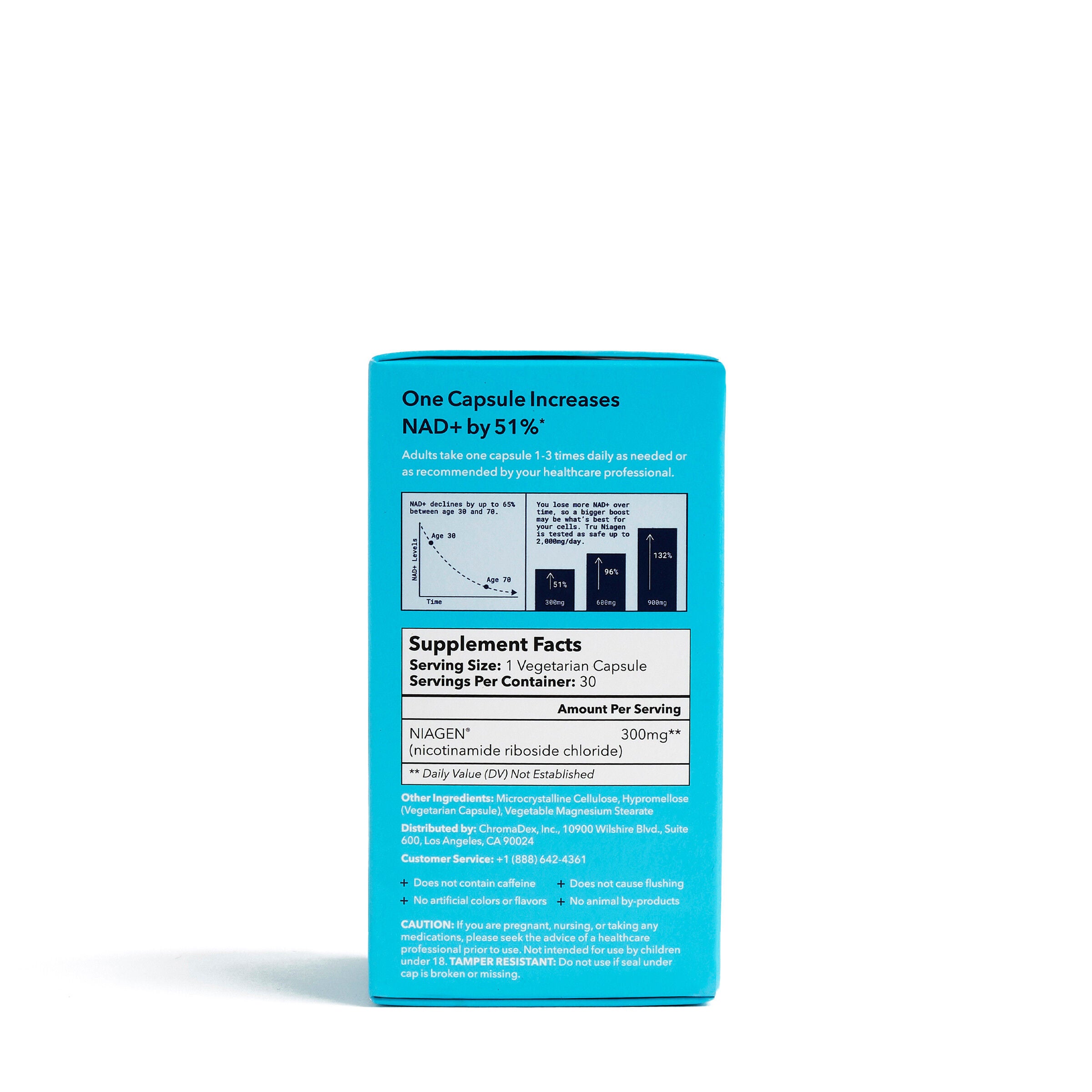 Tru Niagen 300mg - 30 Vegetarian Capsules (30 Servings)  | GNC