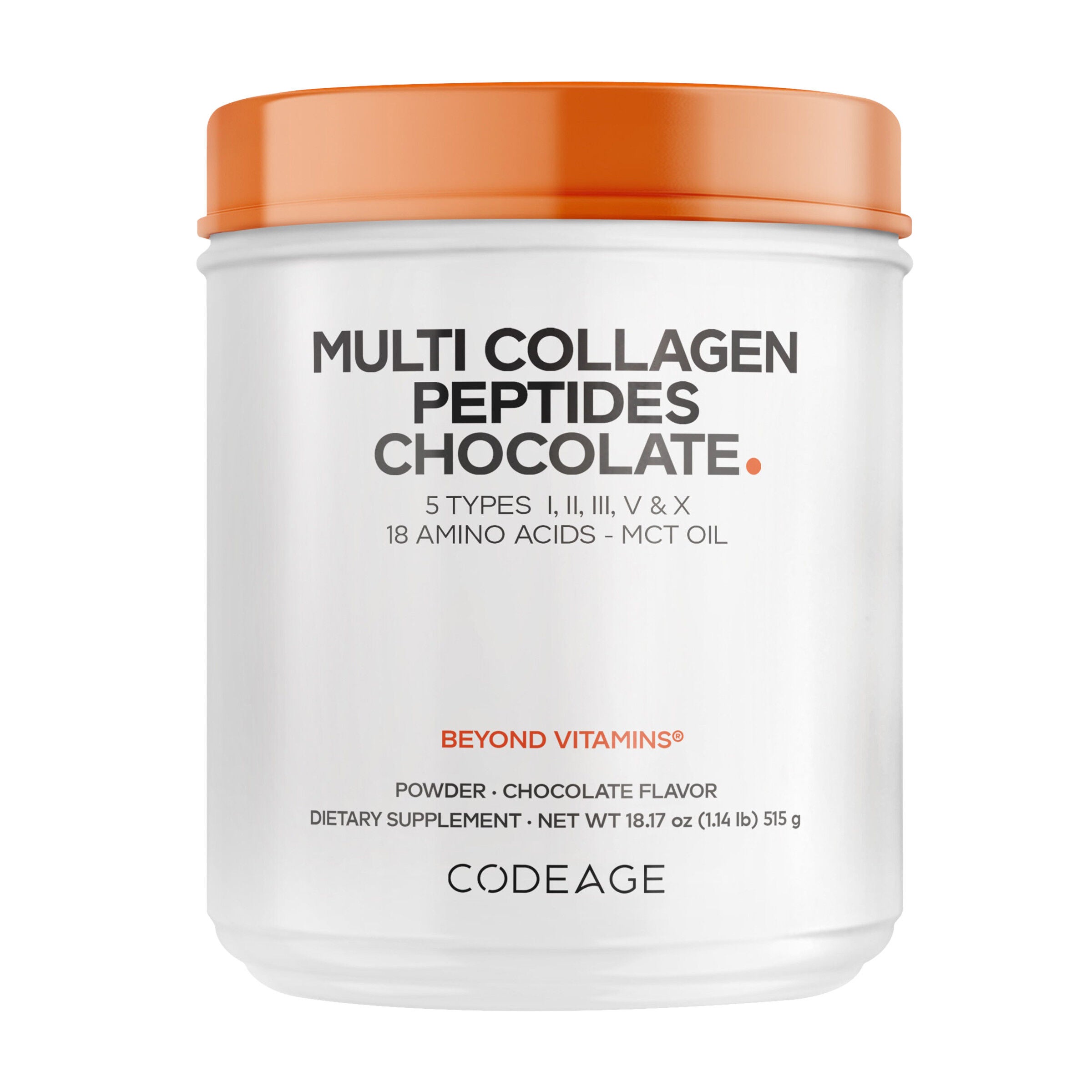 Multi Collagen Peptides Powder - Chocolate - 18.17 oz. (30 Servings)  | GNC