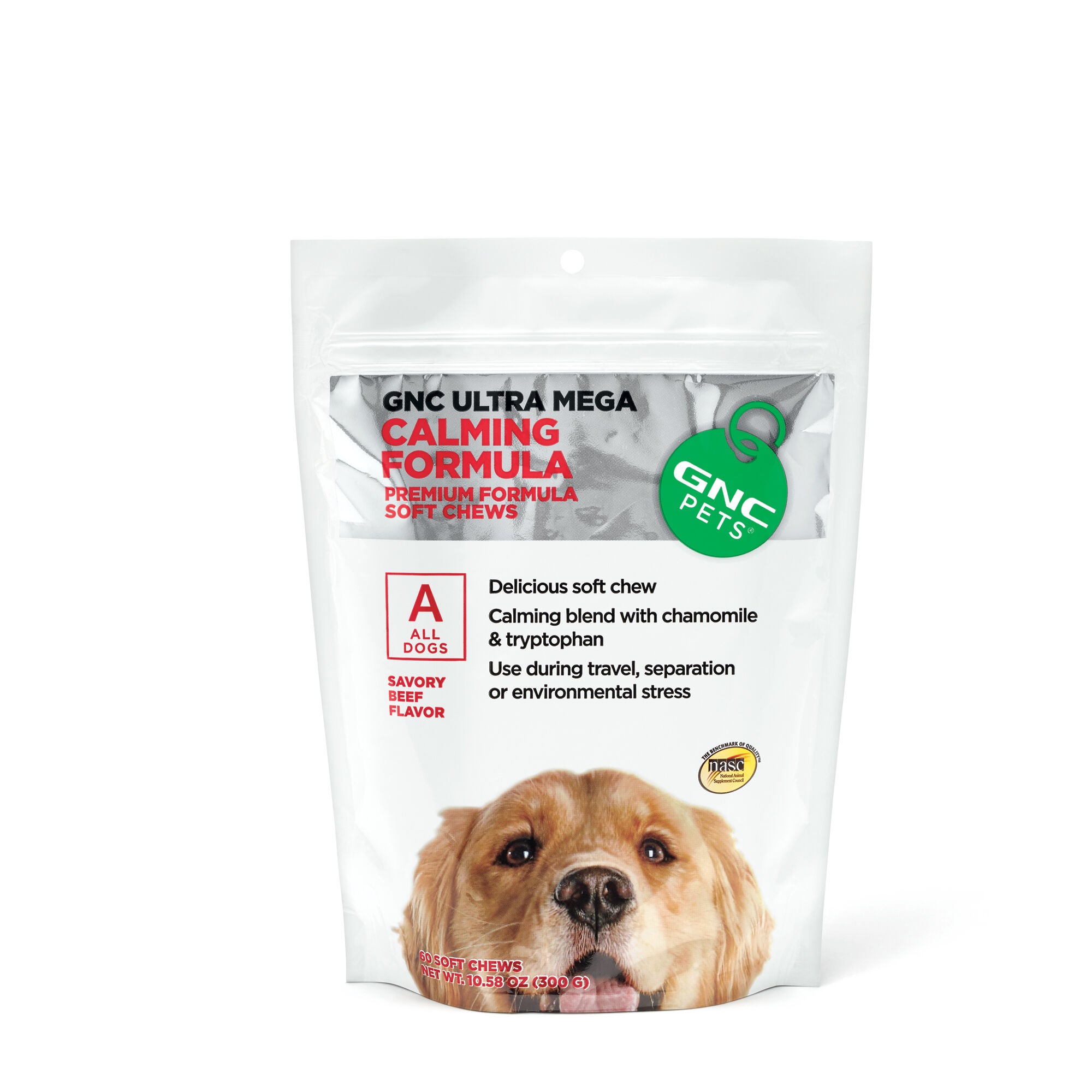 Gnc Pets Ultra Mega Calming Formula Soft Chews For All Dogs Beef Flavor Gnc