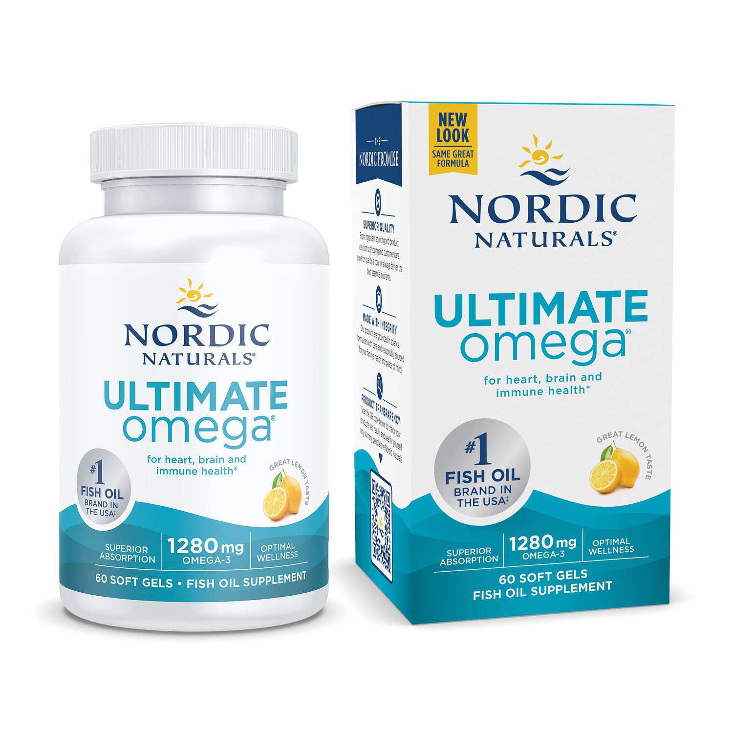Ultimate Omega&reg; Soft Gels - Lemon - 60 Softgels (30 Servings)  | GNC