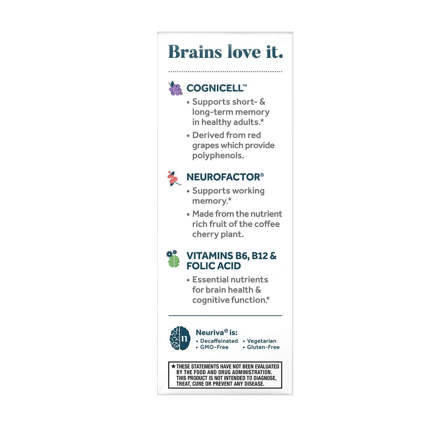 Brain Health* Memory 3D - 30 Capsules (30 Servings)