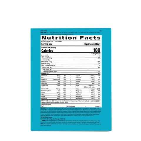 GNC Total Lean Lean Shake 25 French Vanilla - Nutrition Facts