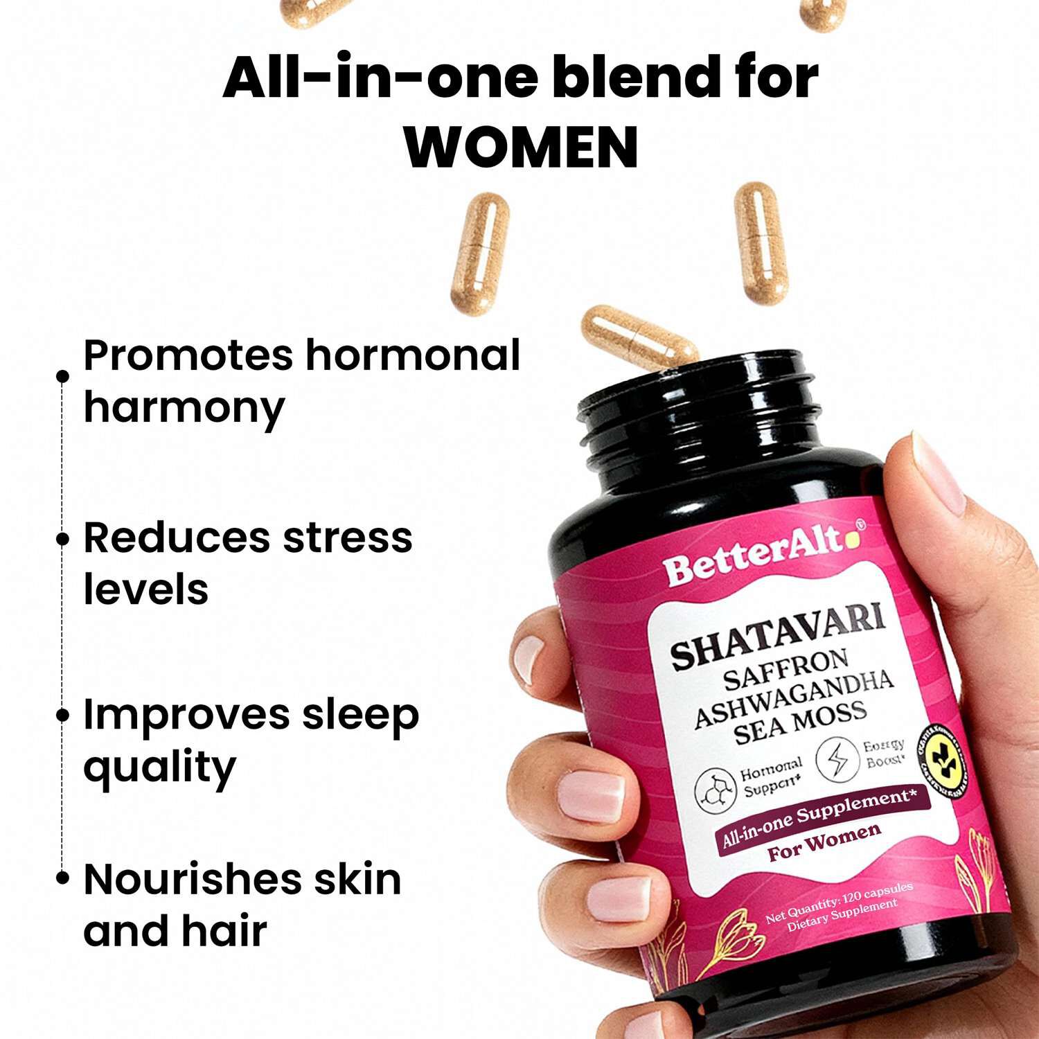 Shatavari - 120 Capsules (60 Servings)  | GNC