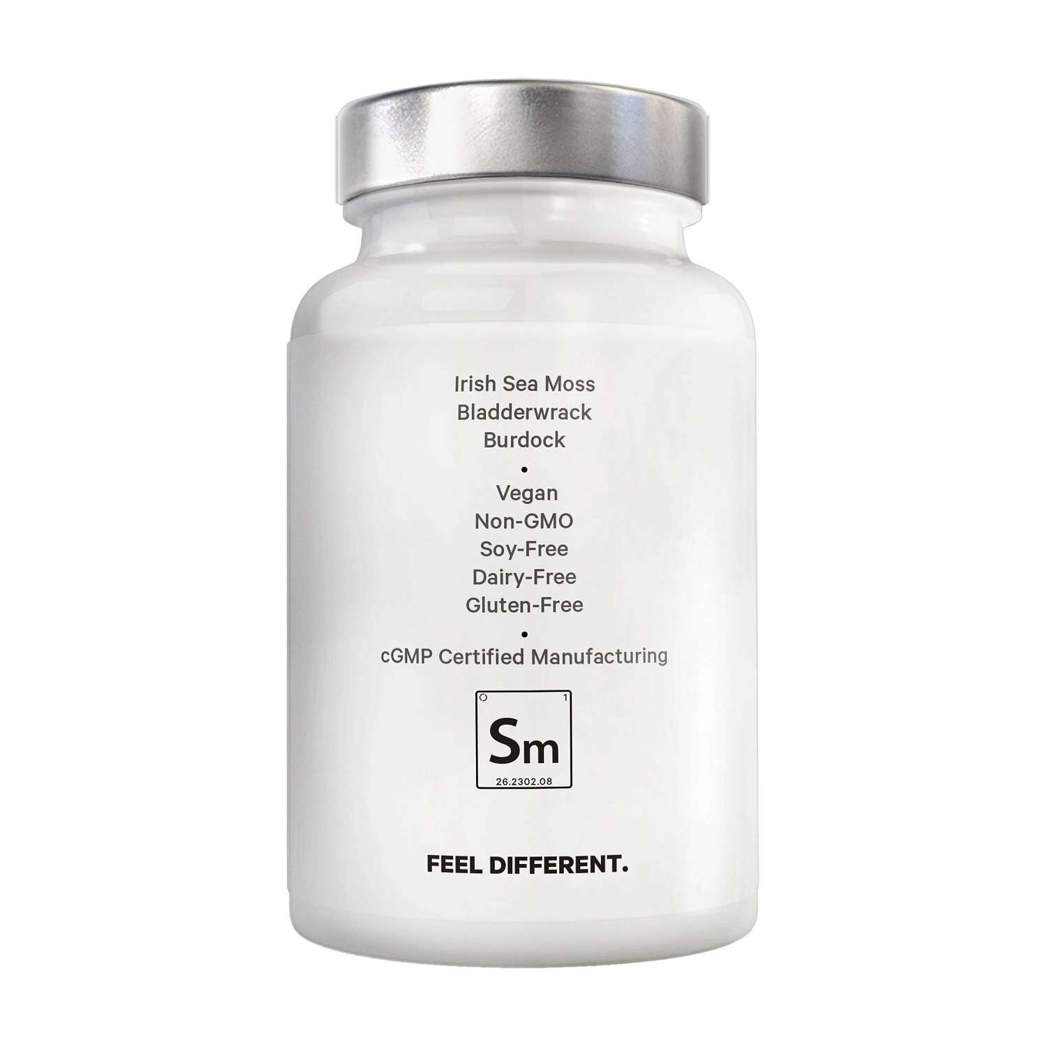 AMEN Sea Moss + Vitamin C - Aloe Vera & Black Pepper - 90 Vegetable Capsules (30 Servings)