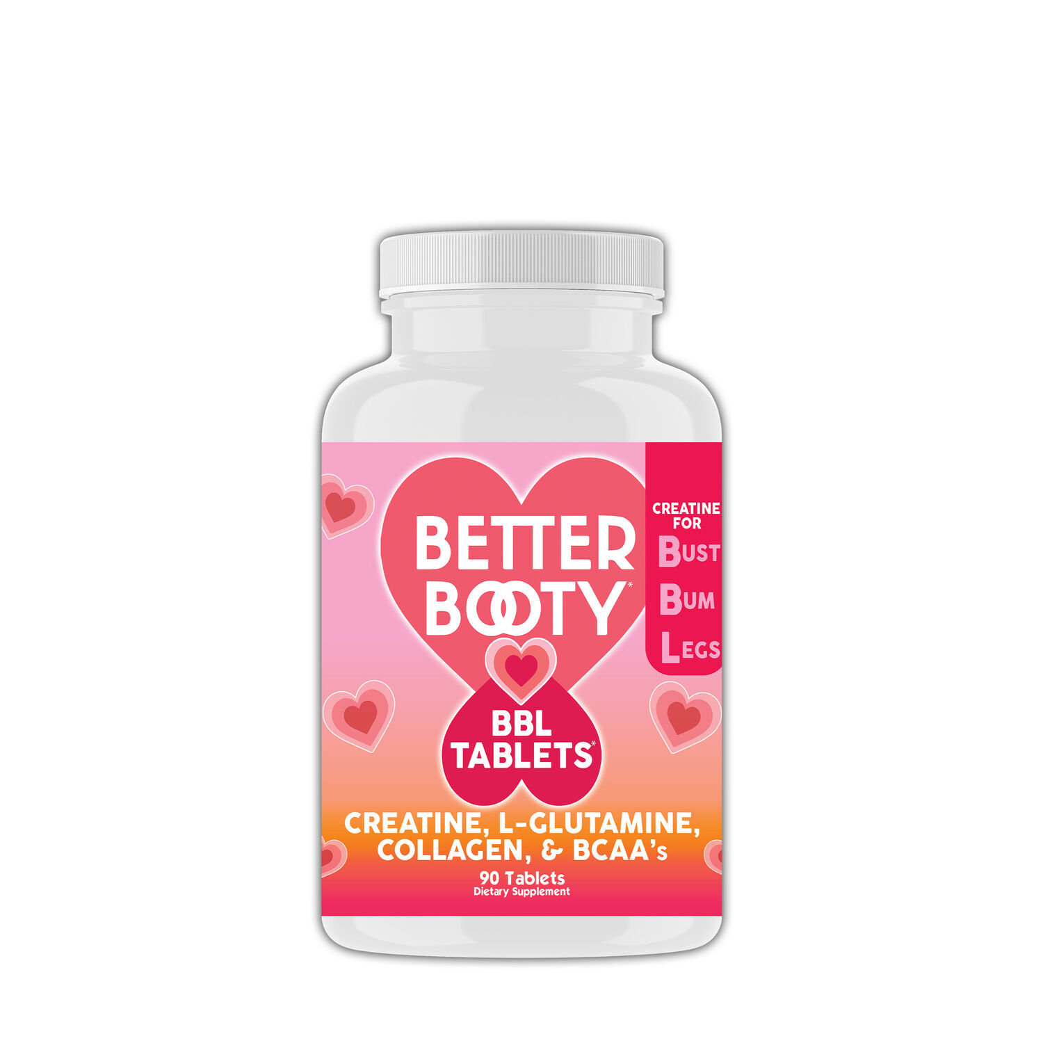 Angry Supplements Better Booty Bbl Creatine - 90 Tablets (30 Servings)