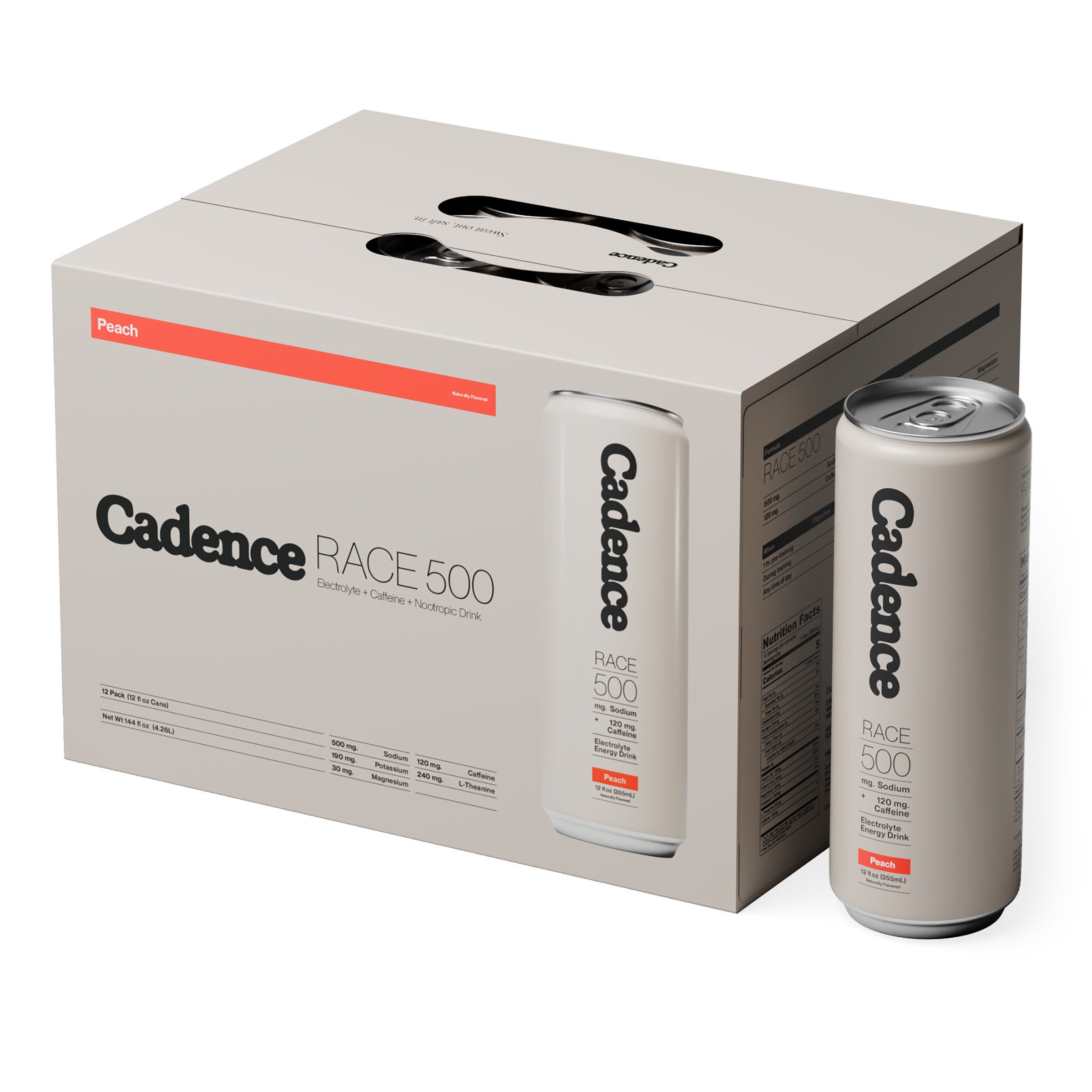 Race Electrolyte Energy Drink - Peach - 12 fl oz (12 Cans)  | GNC