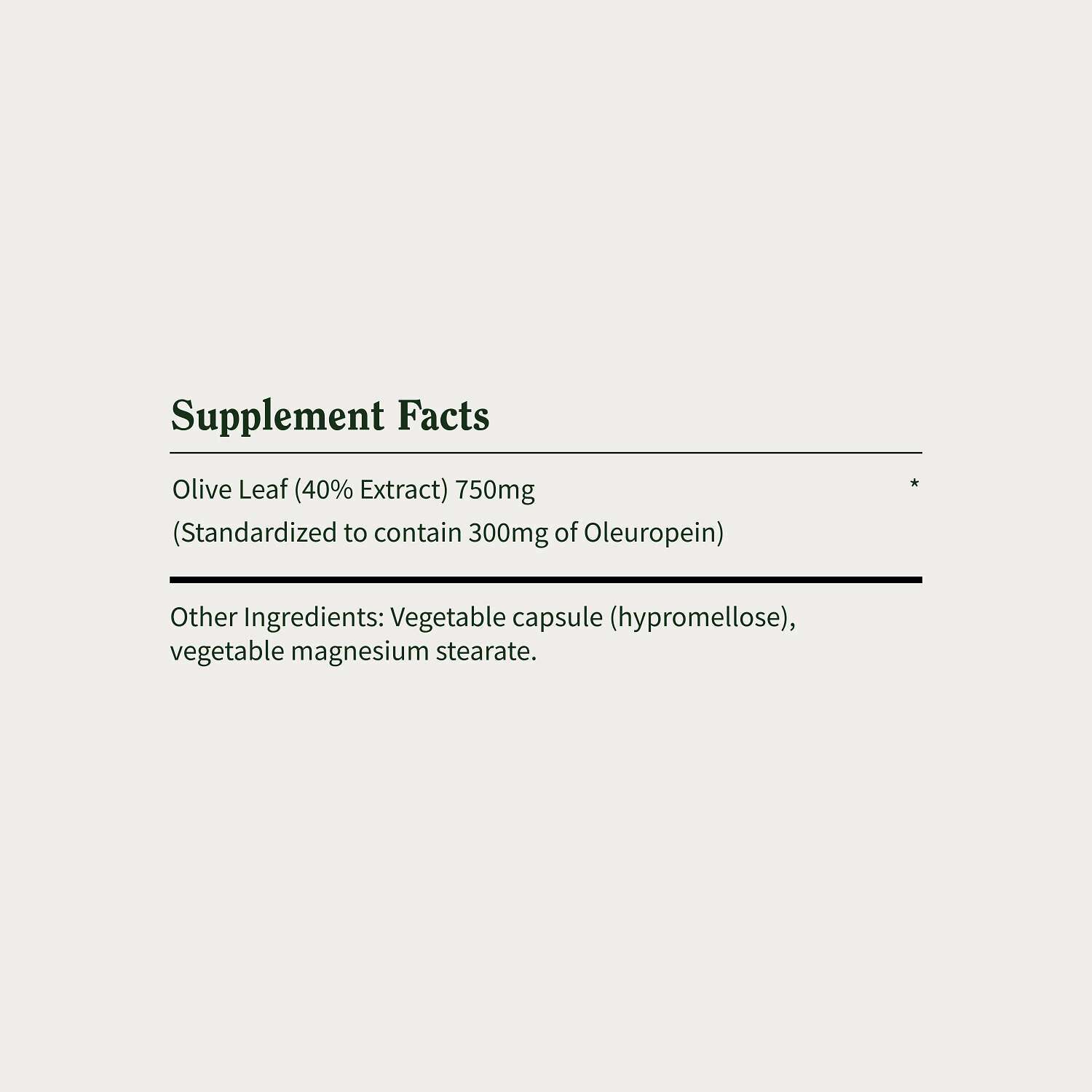 Maximum Strength Extract Olive Leaf Dietary Supplement - 90 Capsules (90 Servings)