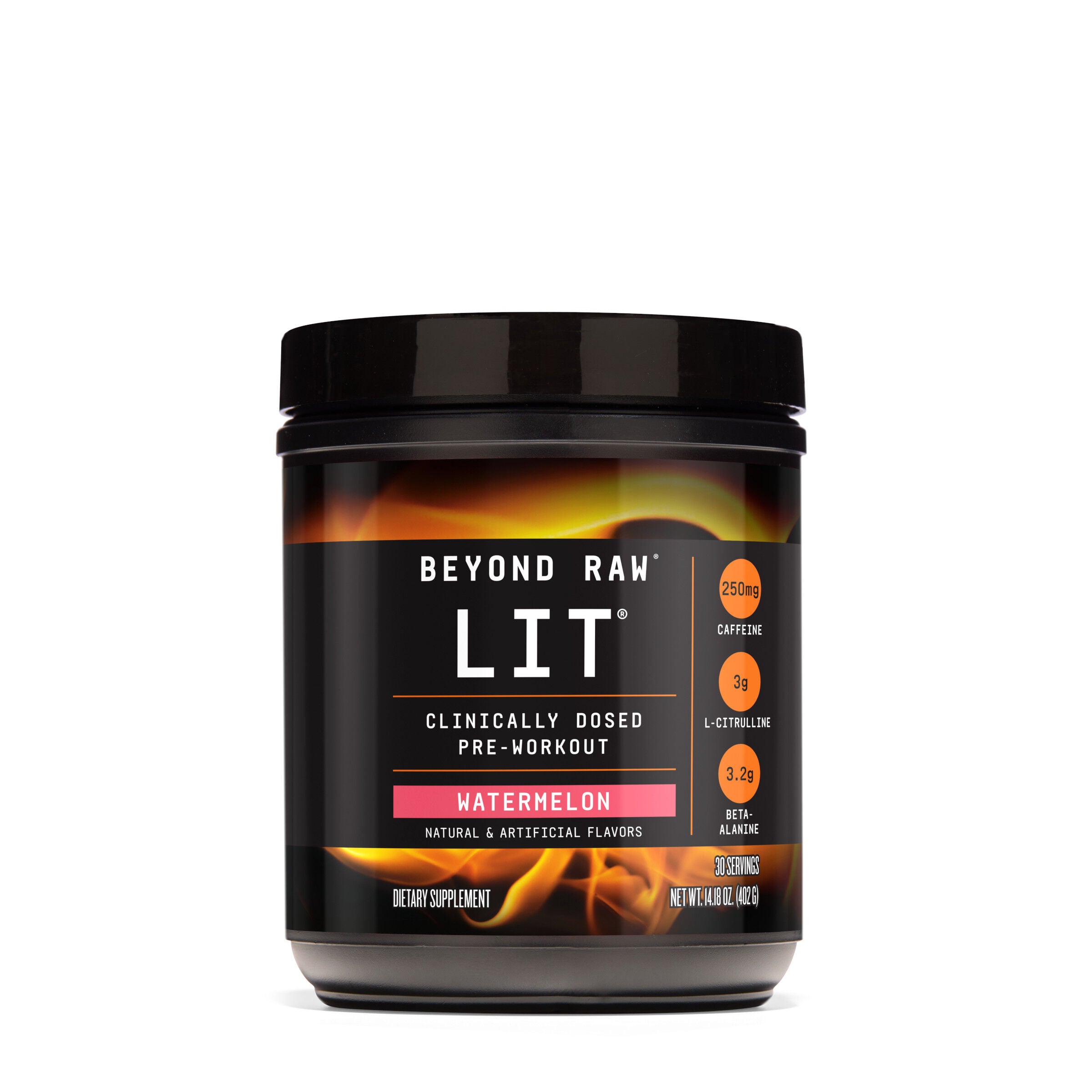Lit Beyond Raw Pre Workout Review Beyond Raw® - LIT™ Pre-Workout - Watermelon (30 Servings) | GNC