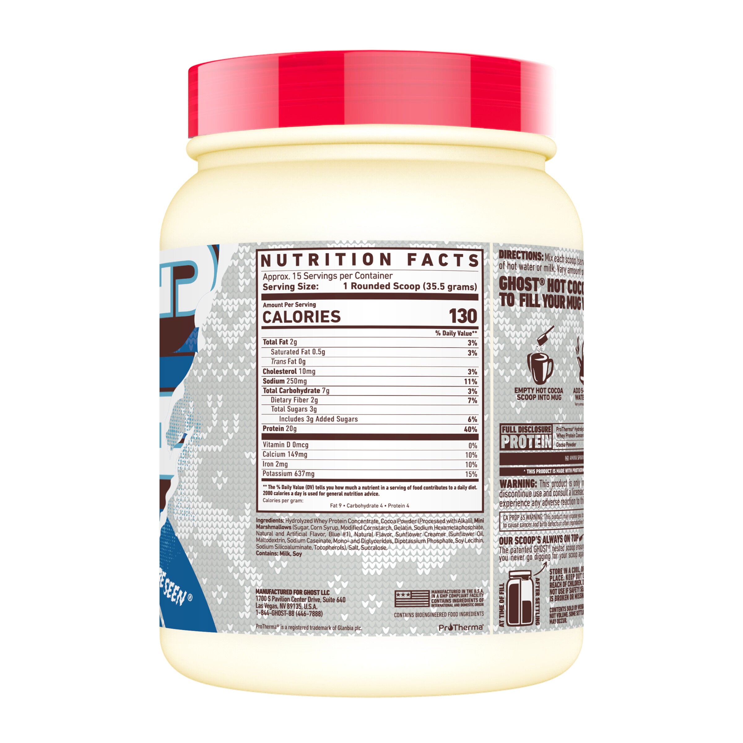 High Protein Hot Cocoa Mix - Milk Chocolate - 1.2lb
