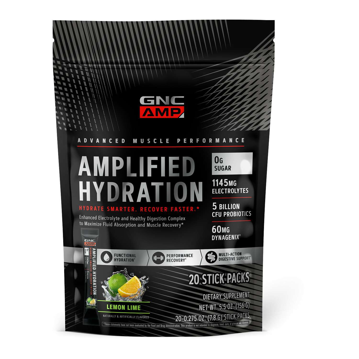 Amplified Hydration - Lemon Lime (20 Stick Packs)
