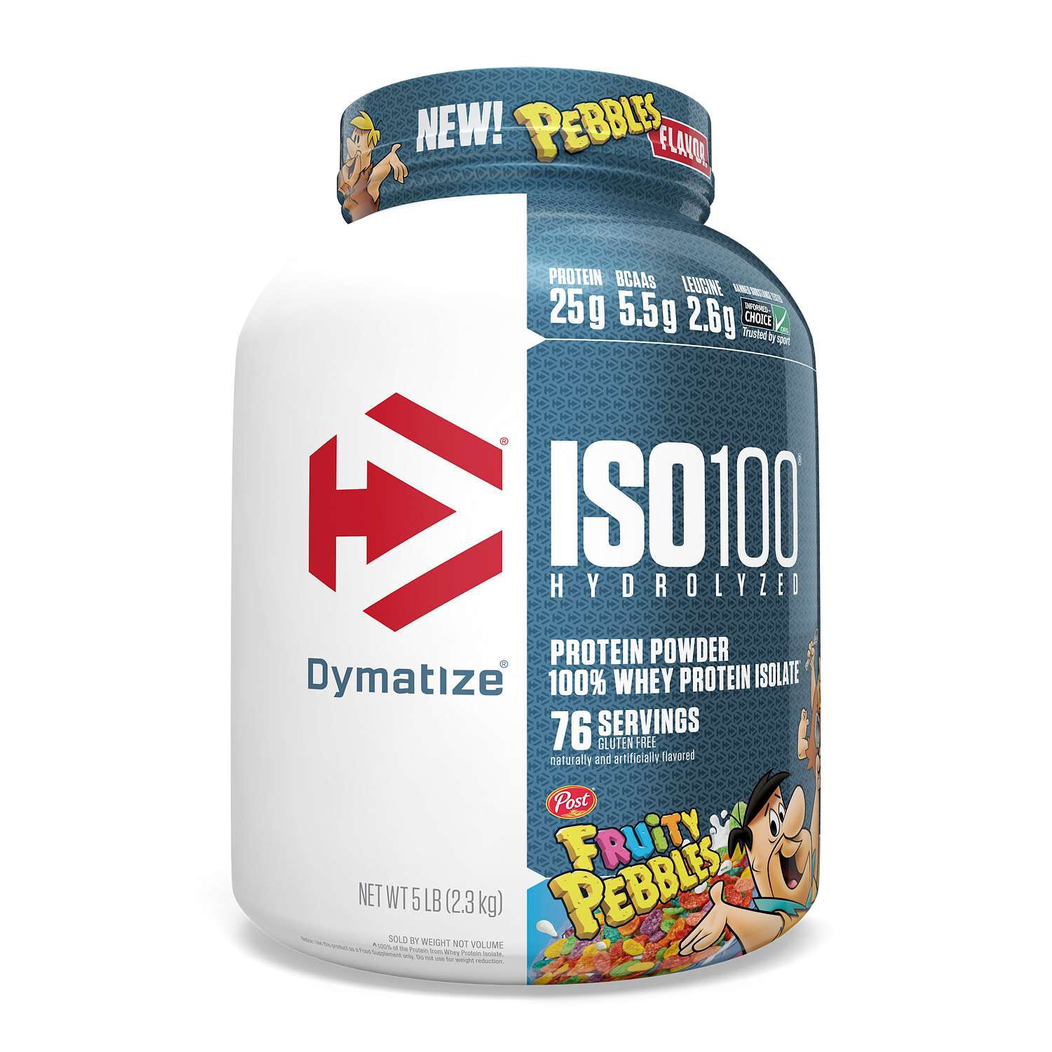 Dymatize ISO 100 Whey Protein Isolate Powder Fruity Pebbles 5 lbs
