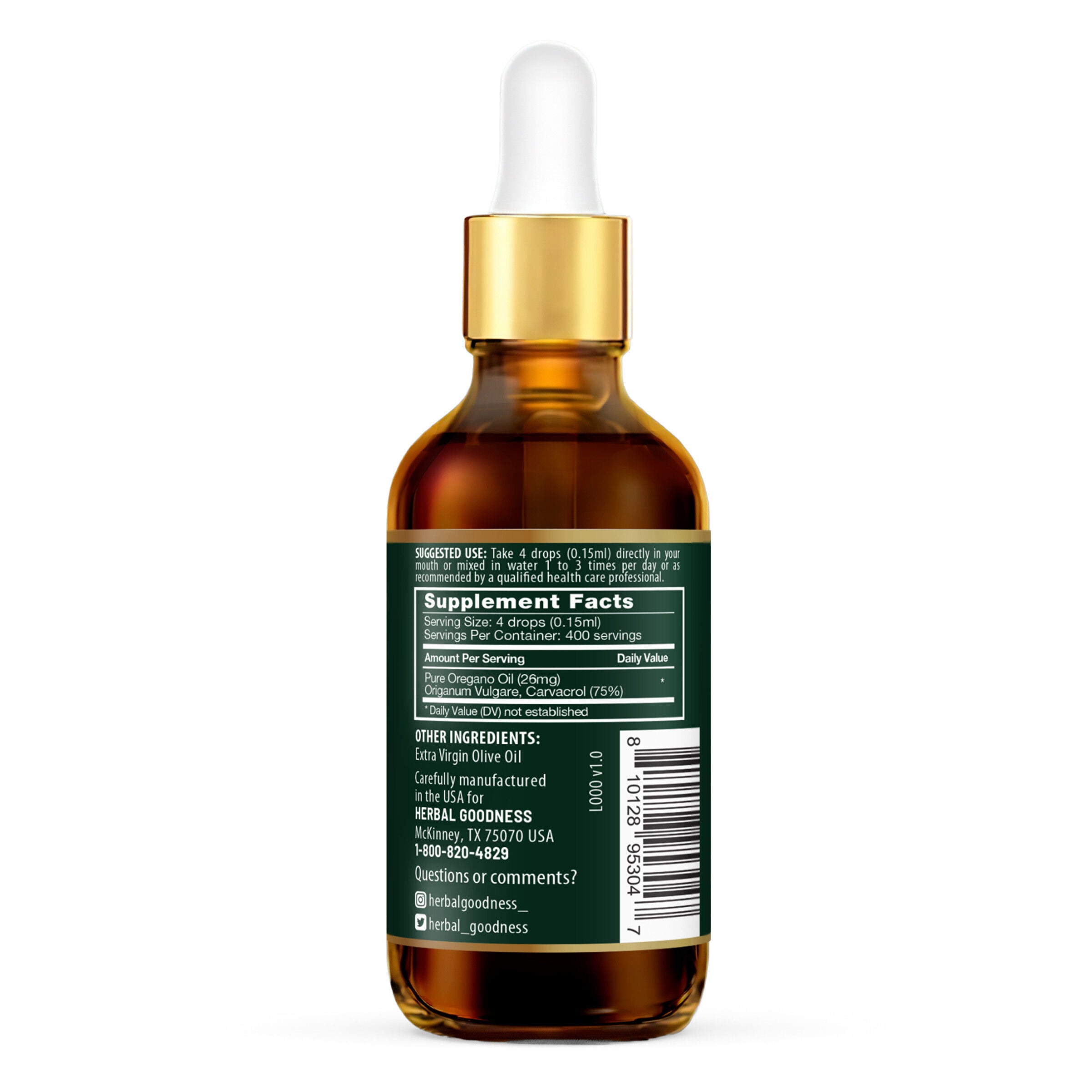 Oil of Oregano - 2 fl oz. (400 Servings)