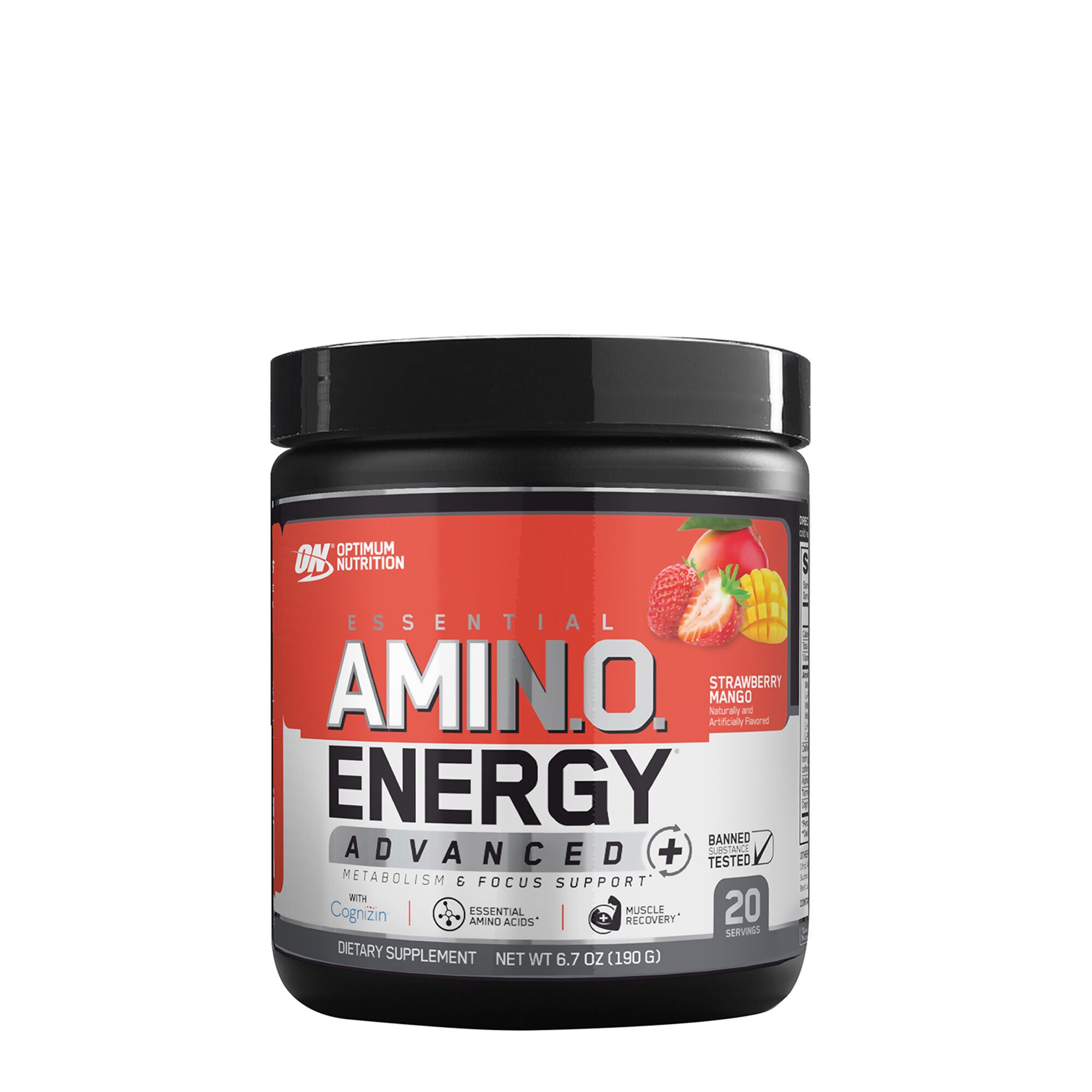 Optimum Nutrition Essential Amin O Energy Advanced Plus Metabolism And Focus Support Strawberry Mango Gnc