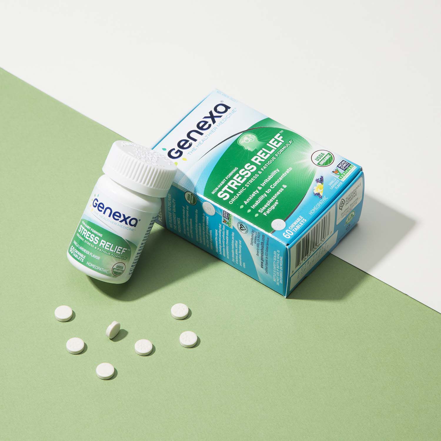 442807 Genexa® Genexa Stress Relief is an organic, nonGMO and