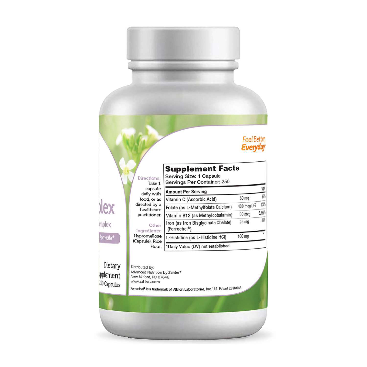 Iron Complex - 250 Capsules (250 Servings)