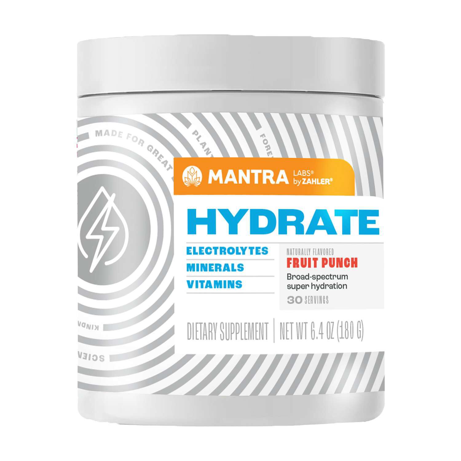 Mantra Hydrate - Fruit Punch - 6.4 oz (30 Servings)  | GNC