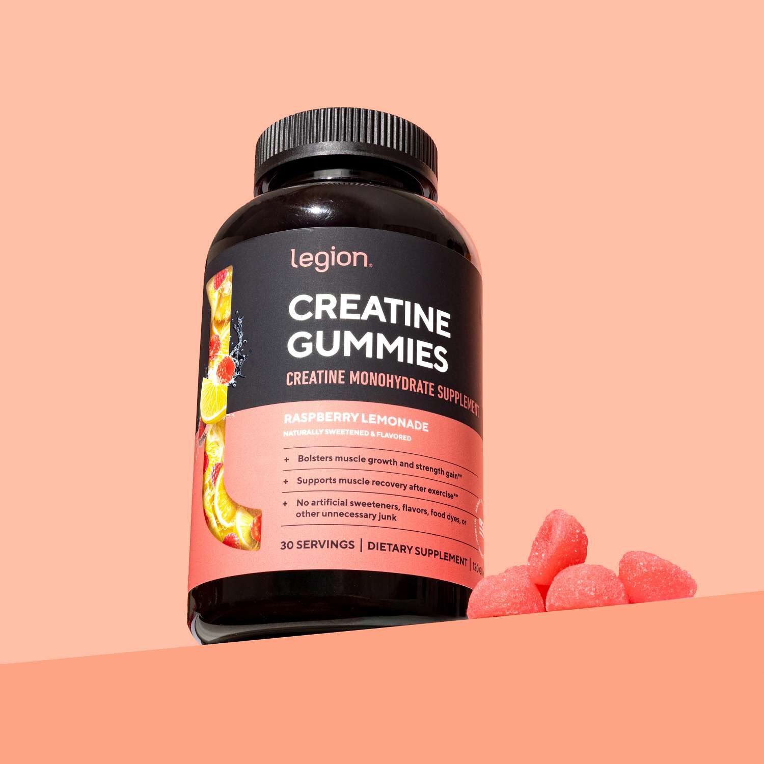 Creatine Gummies - Raspberry Lemonade 120 (30 Servings)